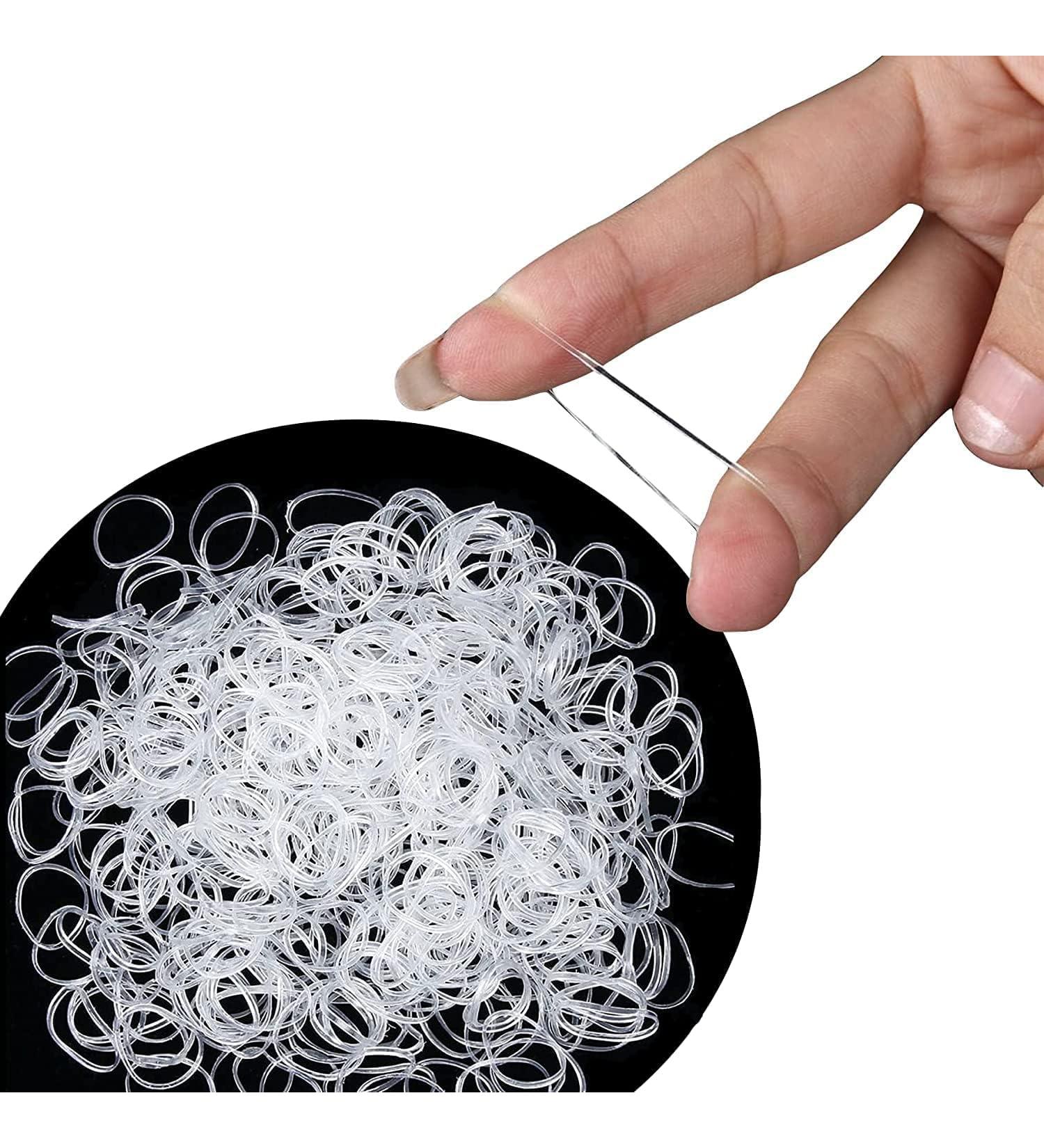 Cosy Companions 240x Clear Elastic Hair Bands Elastic Hair Ties Hair Band Hair Elastic Small Hair Bands Clear Hair Bands Rubber Bands For Hair Clear Hair Elastics Small Elastic Bands - Buy Online on GoSupps.com