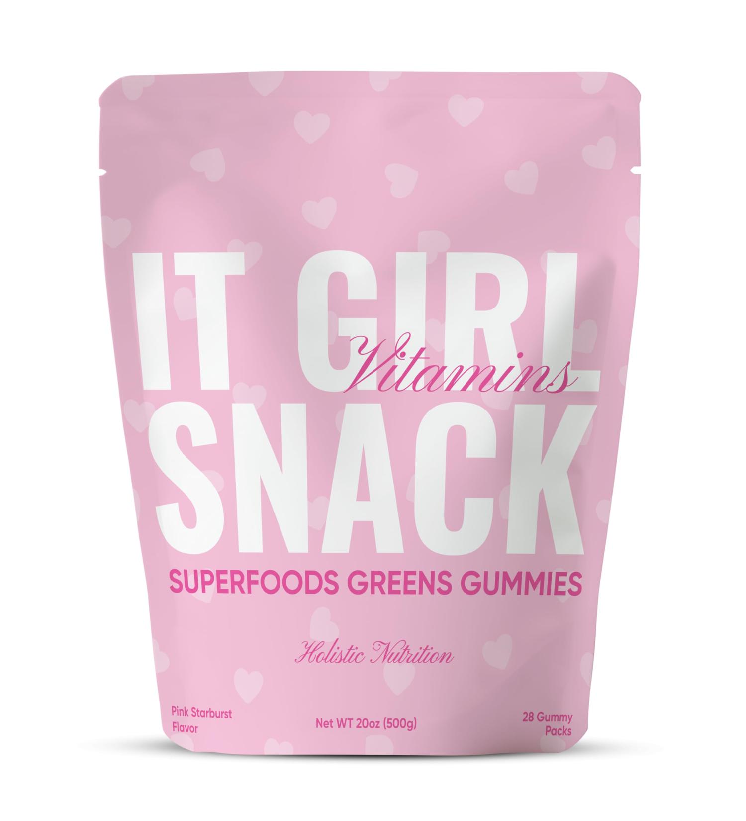 Organic Super Greens Multivitamin Gummies Superfood Gummy Bears with Spirulina Chlorella Prebiotic Fiber Fruits & Veggies for Gut Health Digestion Energy & Beauty 100 Gummies Pink Starburst Strawberry 1 Count (Pack  - Buy Online on GoSupps.com