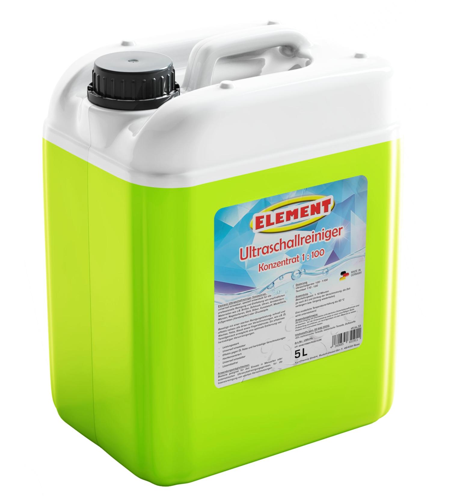 Ultrasonic Cleaner Concentrate 5 Litres for Cleaning Glasses Jewelry Watches Coins and Other Small Parts in the Ultrasonic Bath - Buy Online on GoSupps.com