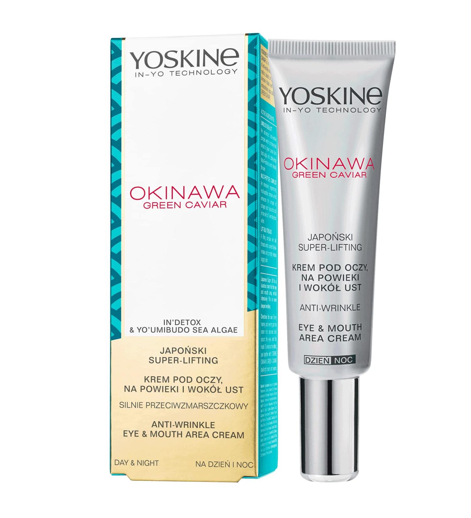 Yoskine Okinawa Green Caviar Anti-Wrinkle Eye & Mouth Cream - Hydrating & Firming Skincare for All Skin Types - International Shipping Available - Buy Online on GoSupps.com