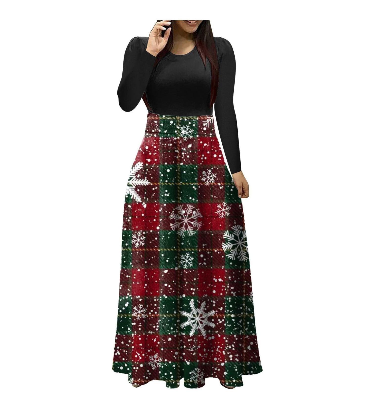 Women's Christmas Skirt Sweatshirt - Cute Cartoon Hoodie Party Mini Dress & Sweater Blouse - Autumn Winter Fashion AG XXL - Buy Online on GoSupps.com