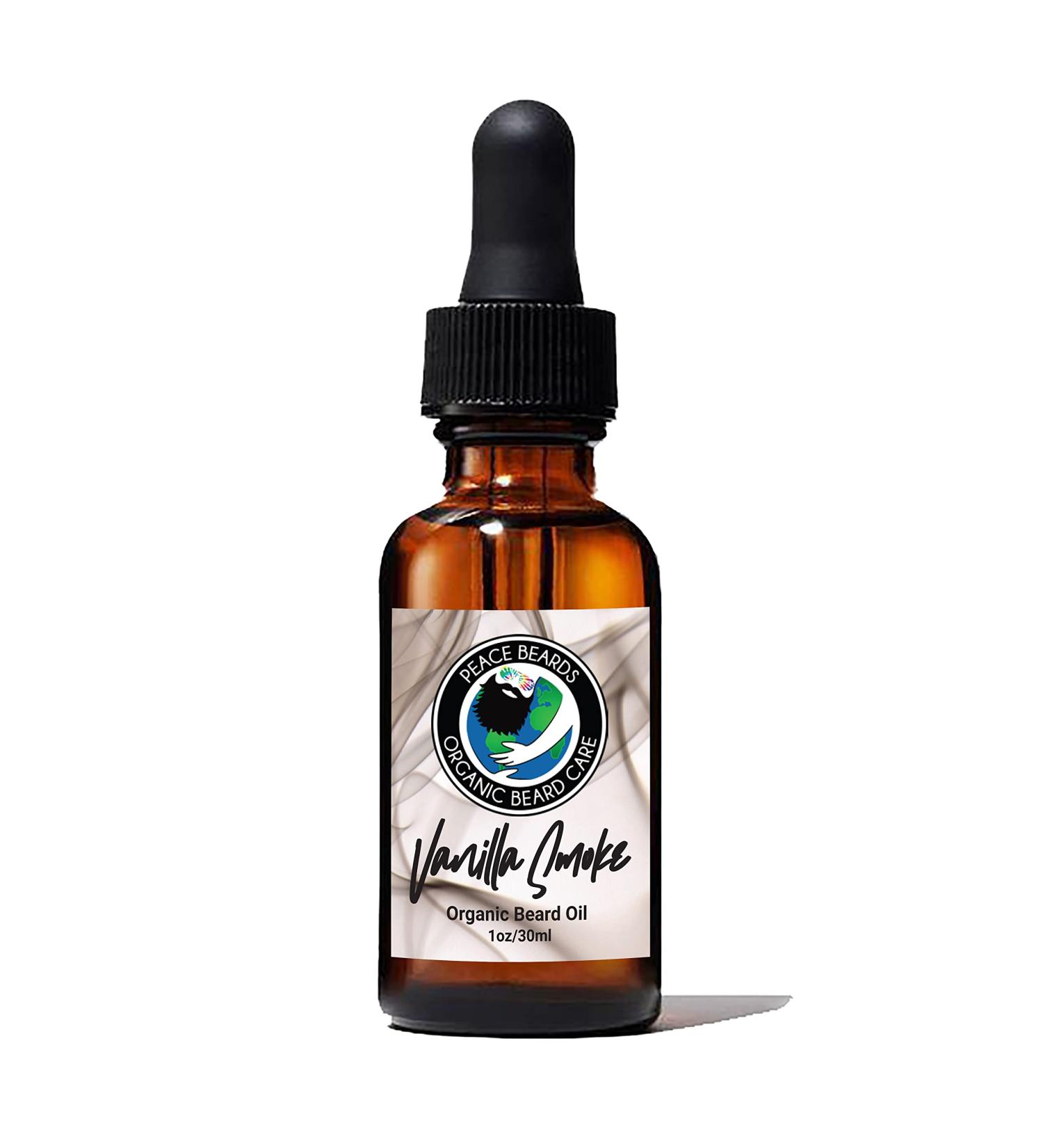 Buy Peace Beards Vanilla Smoke Organic Beard Oil Natural Vegan Beard Conditioner & Moisturizer for Men 1 oz - International Shipping Available - Buy Online on GoSupps.com