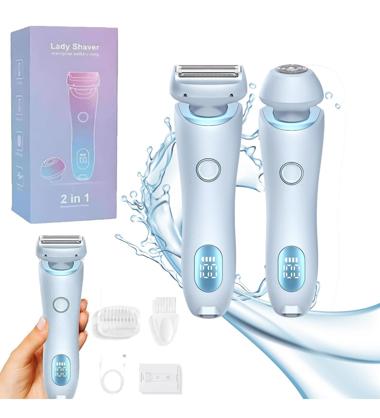 Duskofficial Razor Dusk Official Shaver Dusk Official Electric Razor The Glide Pro 3.0 Razor Livora Electric Shaver for Women Electric Razors for Women 2 in 1 Bikini Trimmer Face Shavers (Blue) - Buy Online on GoSupps.com