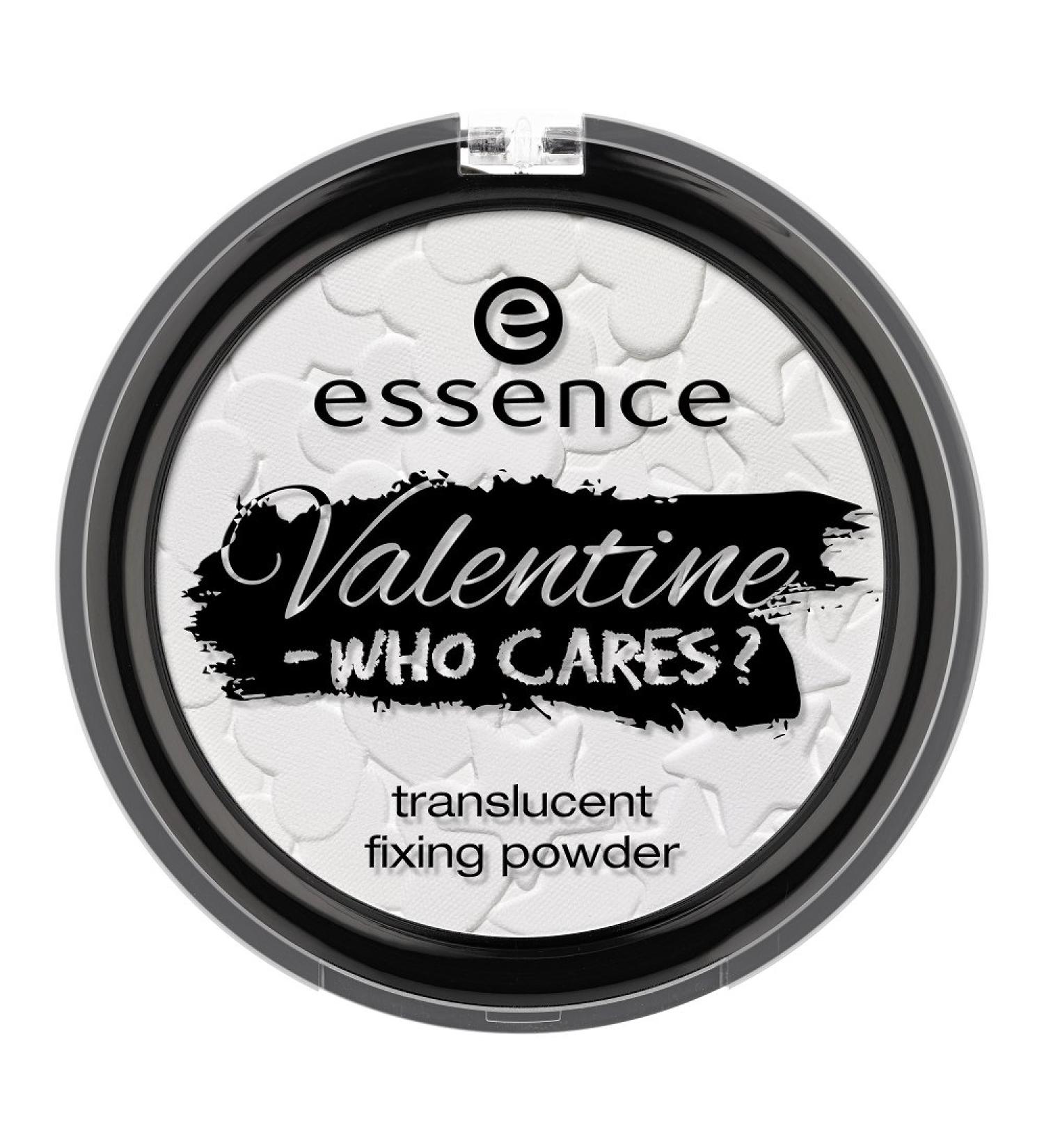 Essence Valentine – Who Cares? Translucent Fixing Powder Compact No. 01 Guys allowed, Not. Contents: 8 G Silky soft compact powder for a matte and foliate. Powder