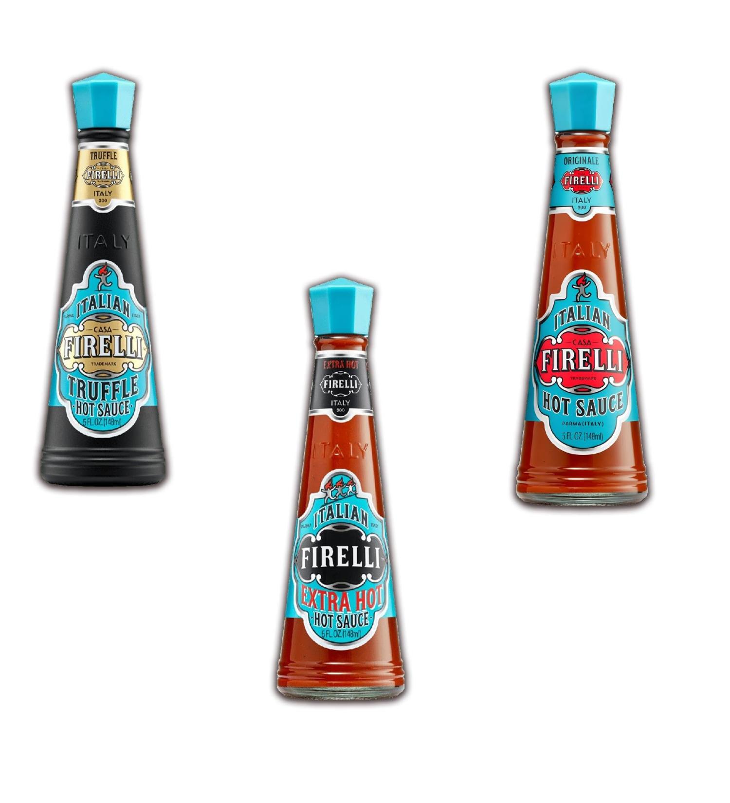 Firelli Sauce Pick N Mix - Create Custom Sauce Combo with 2+ Flavours | Extra Hot Sauce Original Hot Sauce Truffle Hot Sauce | Sauce Gift Set for Sauce Lovers - Pack of 3 - Buy Online on GoSupps.com