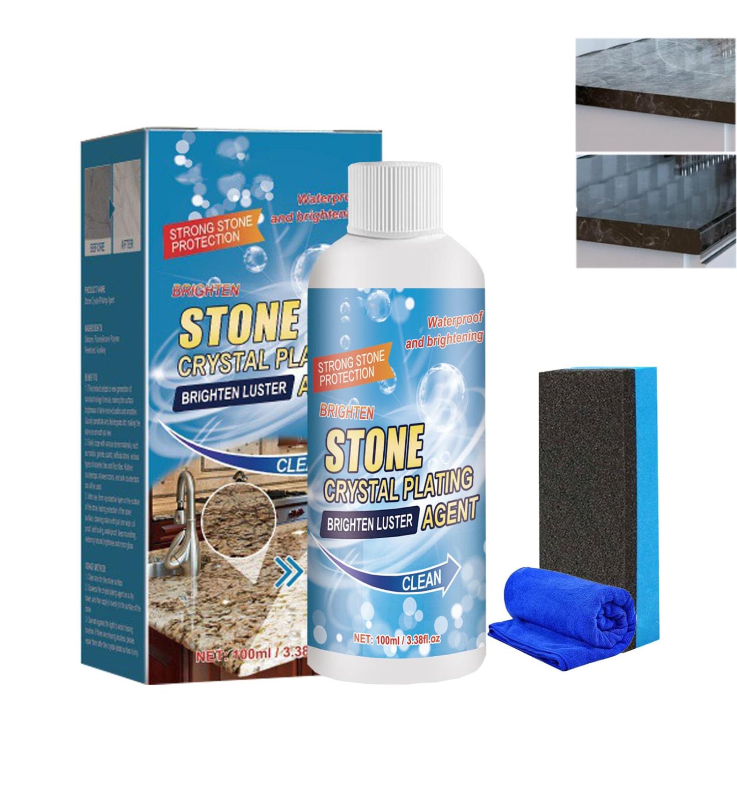 Crystal Stone & Marble Cleaning Agent Stone Polishing and Coating Agent Stone Crystal Plating Agent Marble Oil Stain Cleaner Marble Crystal-Plating Agent Stone Stain Remover Cleaner 1pcs - Buy Online on GoSupps.com