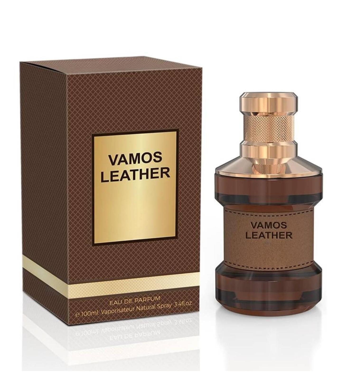 Vamos Leather Cologne for Men (Inspired by Tuscan Leather) 3.4oz / 100ml Eau De Parfum