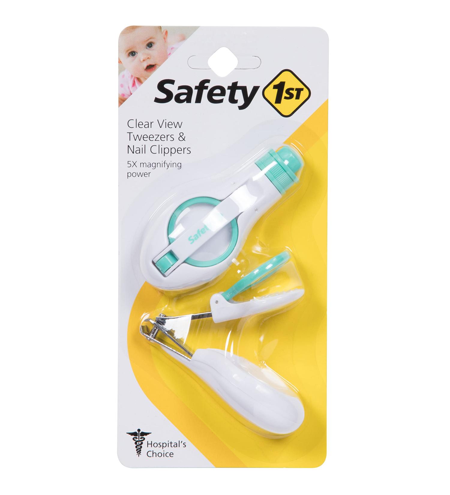 Safety 1st Clear View Tweezer and Nail Clipper Combo   2 Piece Set