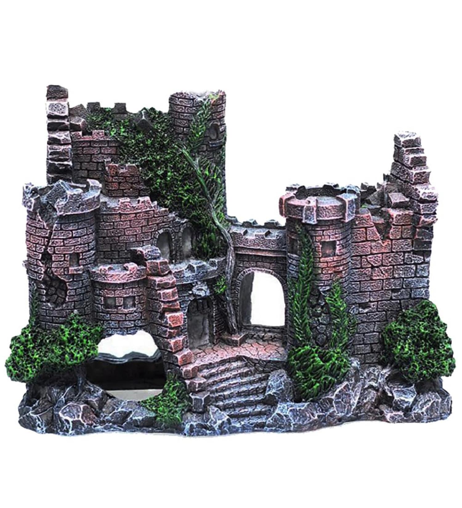 SLOCME Aquarium Ornaments - Eco-Friendly Resin Castle Decorations for Your Aquarium - Buy Online on GoSupps.com