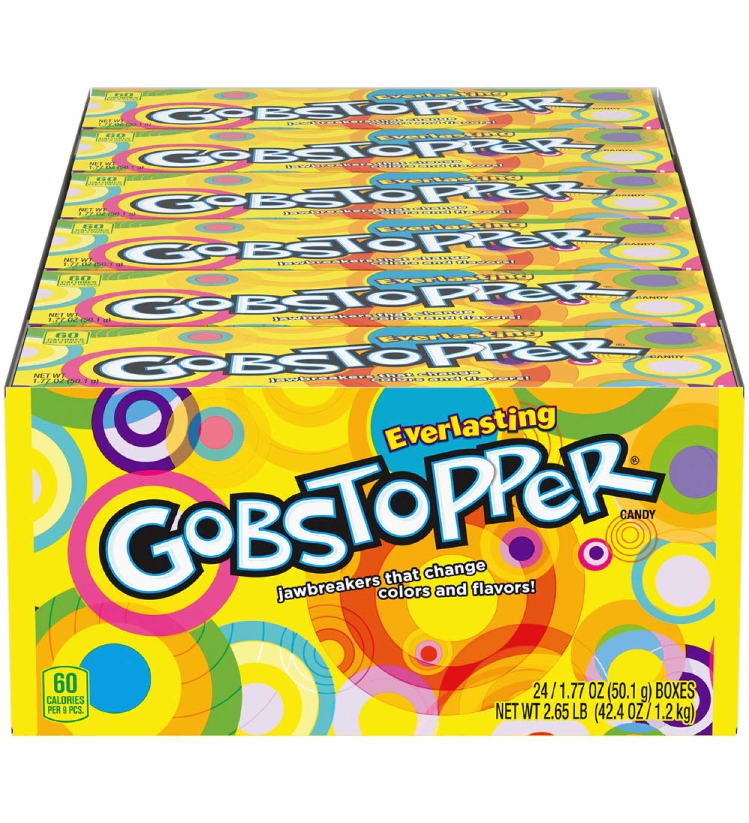Fruit Gobstoppers Candy 1.77 Oz - Pack of 24 - Delicious and Long-Lasting Treat - Buy Online on GoSupps.com