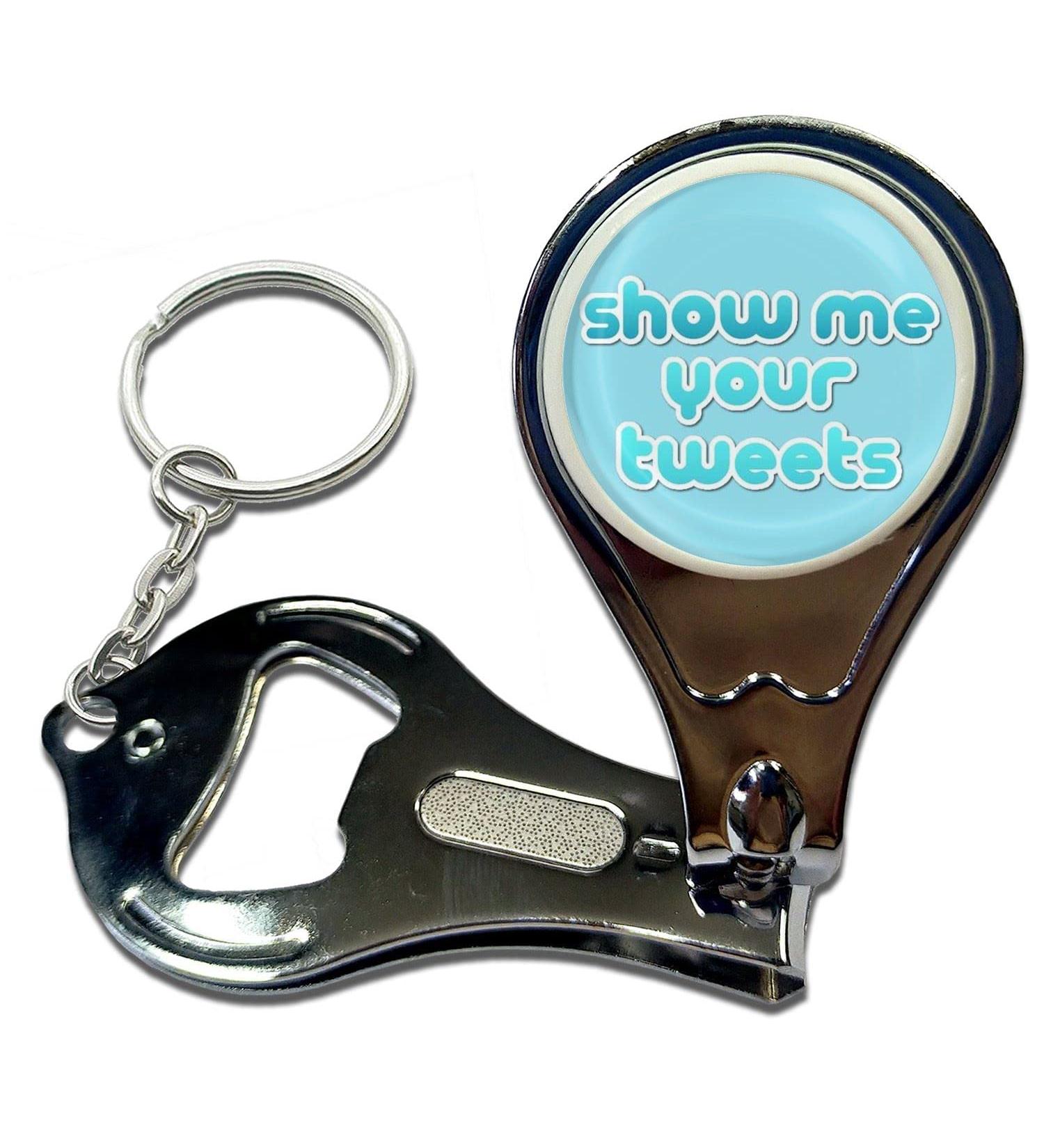 Show Me Your Tweets - Key Ring Bottle Opener and Nail Clipper - Buy Online on GoSupps.com