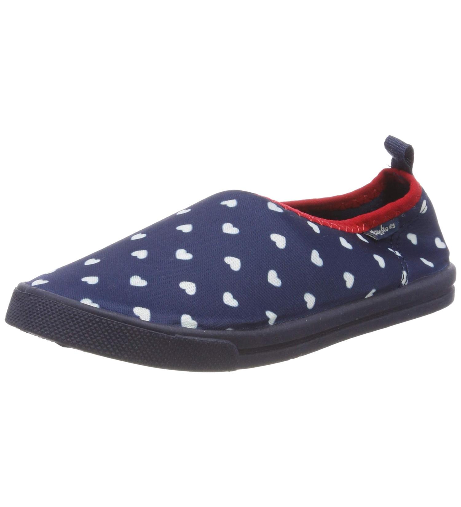 Playshoes Boys Unisex Aqua Shoes Slippers - Hearts Design 26.5/27 EU - Marine - Perfect for Kids' Water Activities - Buy Online on GoSupps.com