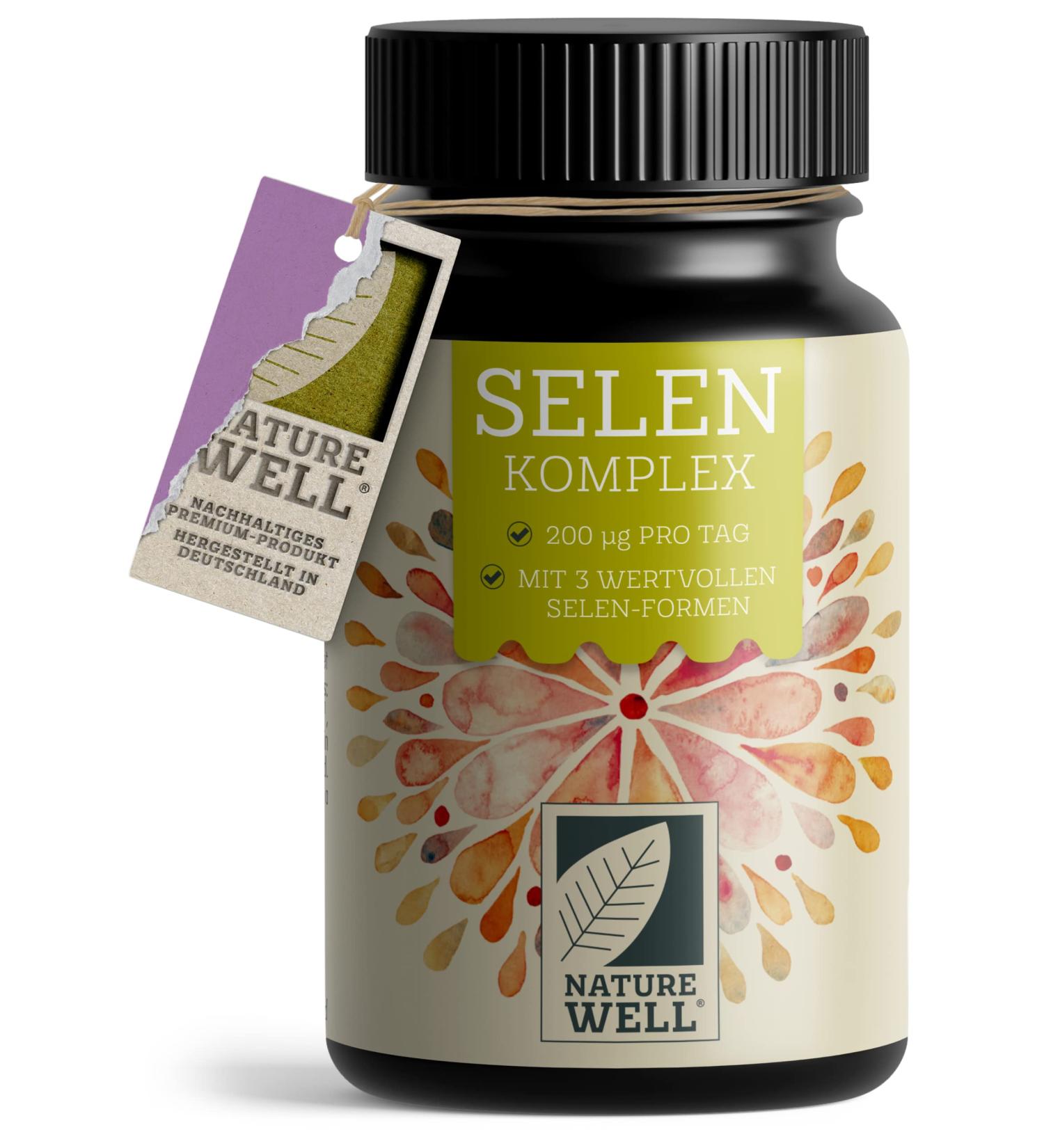 High-Dose Selen 365 Tablets | 200 g Selenium Blend | 100% Vegan No Additives | Premium Selenium Yeast Methionine & Selenite - International Shipping - Buy Online on GoSupps.com