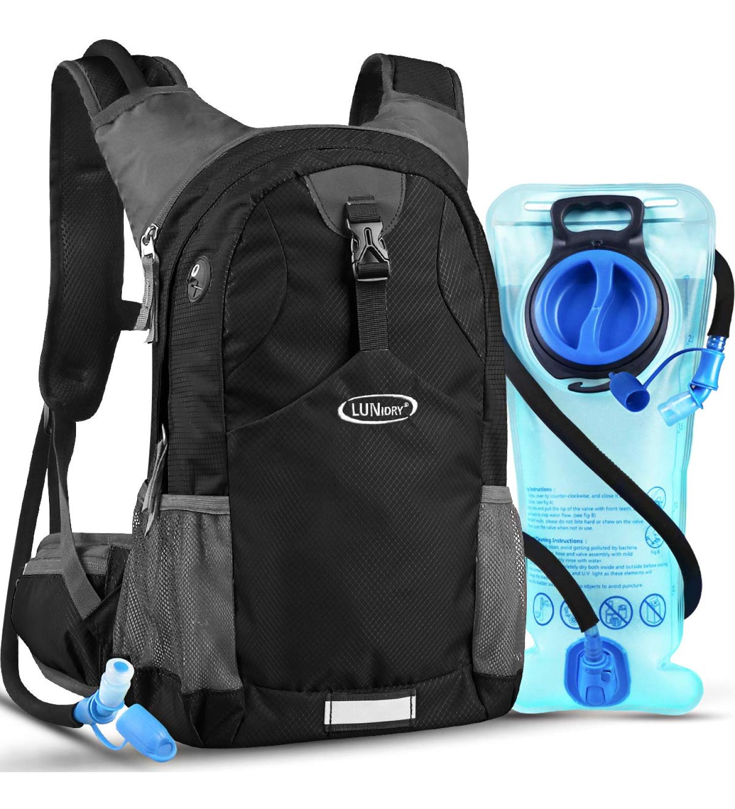 Buy Lunodry 2L Waterproof Hydration Backpack - Versatile Bicycle & Outdoor Sports Bag for Men & Women - Perfect for Hiking Skiing MTB & Daily Use - Buy Online on GoSupps.com