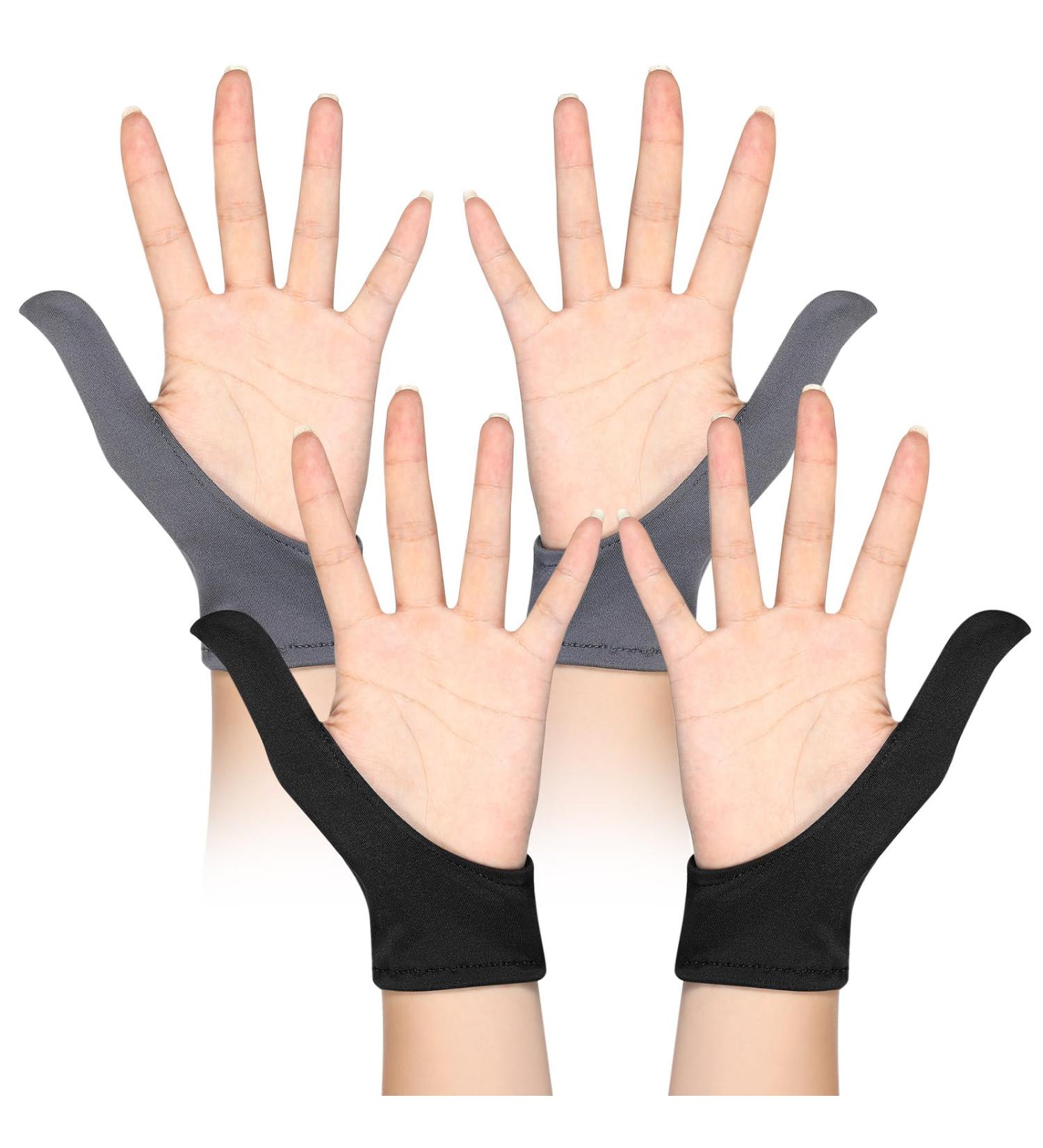 Ramede Thumb Guard - Stop Thumb Sucking & Skin Picking | 2 Pairs Black & Grey Adult Thumb Finger Glove - Buy Online on GoSupps.com