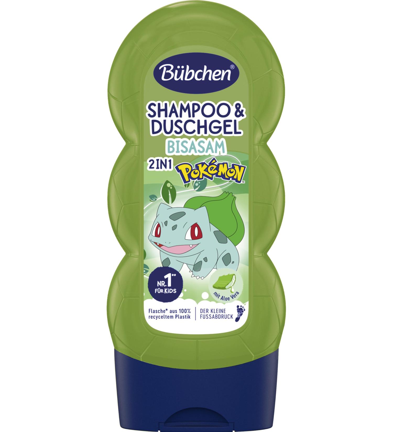 B bchen B bchen 2-in-1 Shampoo and Shower Gel for Children Pok mon Bisasam Edition 230 ml Nourishing shampoo and gentle shower gel without silicone