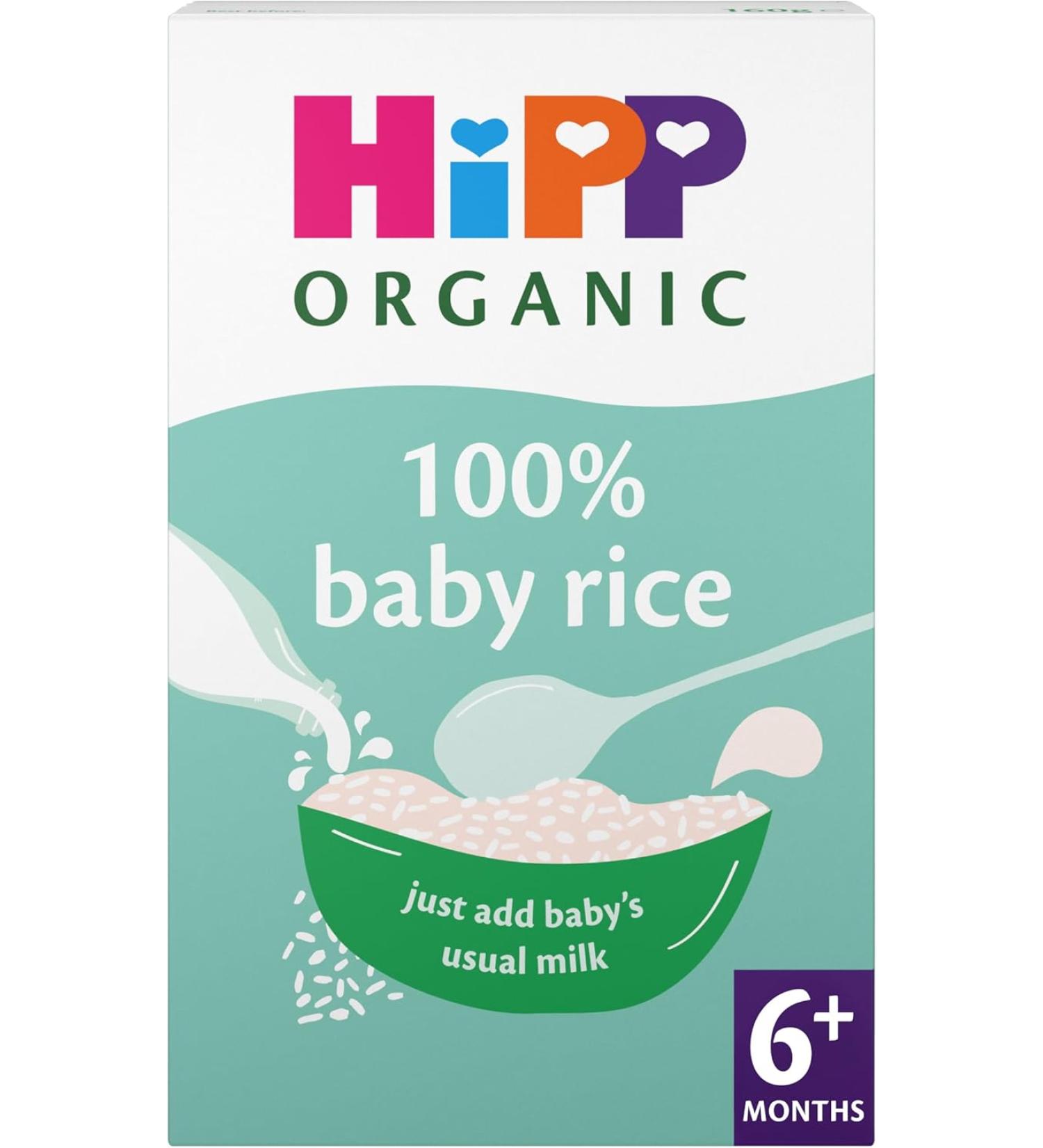 HiPP Organic 100% Baby Rice 6+ Months 160g (Pack of 4) - Buy Online on GoSupps.com
