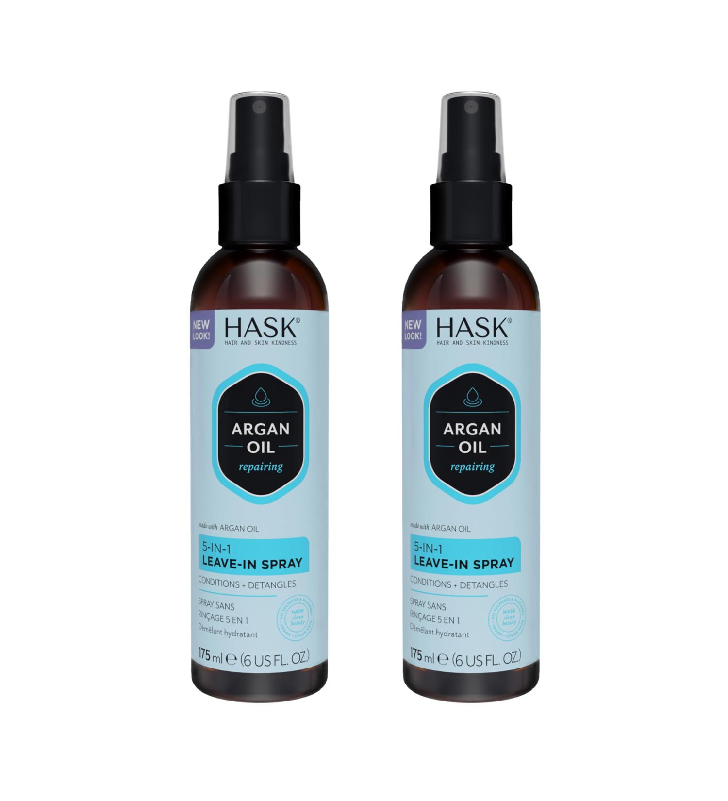 Buy HASK Repairing ARGAN OIL 5-in-1 Leave In Conditioner Spray - Color Safe Gluten Free Sulfate & Paraben Free - 2 Piece Set | International Shipping Available - Buy Online on GoSupps.com