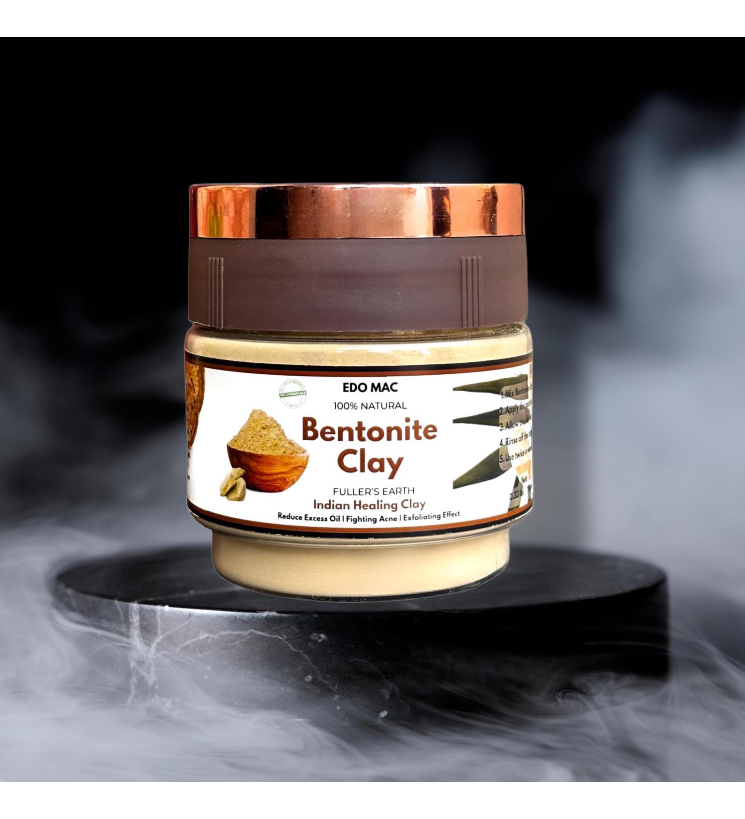 Bentonite Clay Powder - 100% Pure Detoxifying Skin Care for Oily & Blemish-Prone Skin | Vegan & Cruelty-Free Indian Healing Clay (0.33lb - Buy Online on GoSupps.com