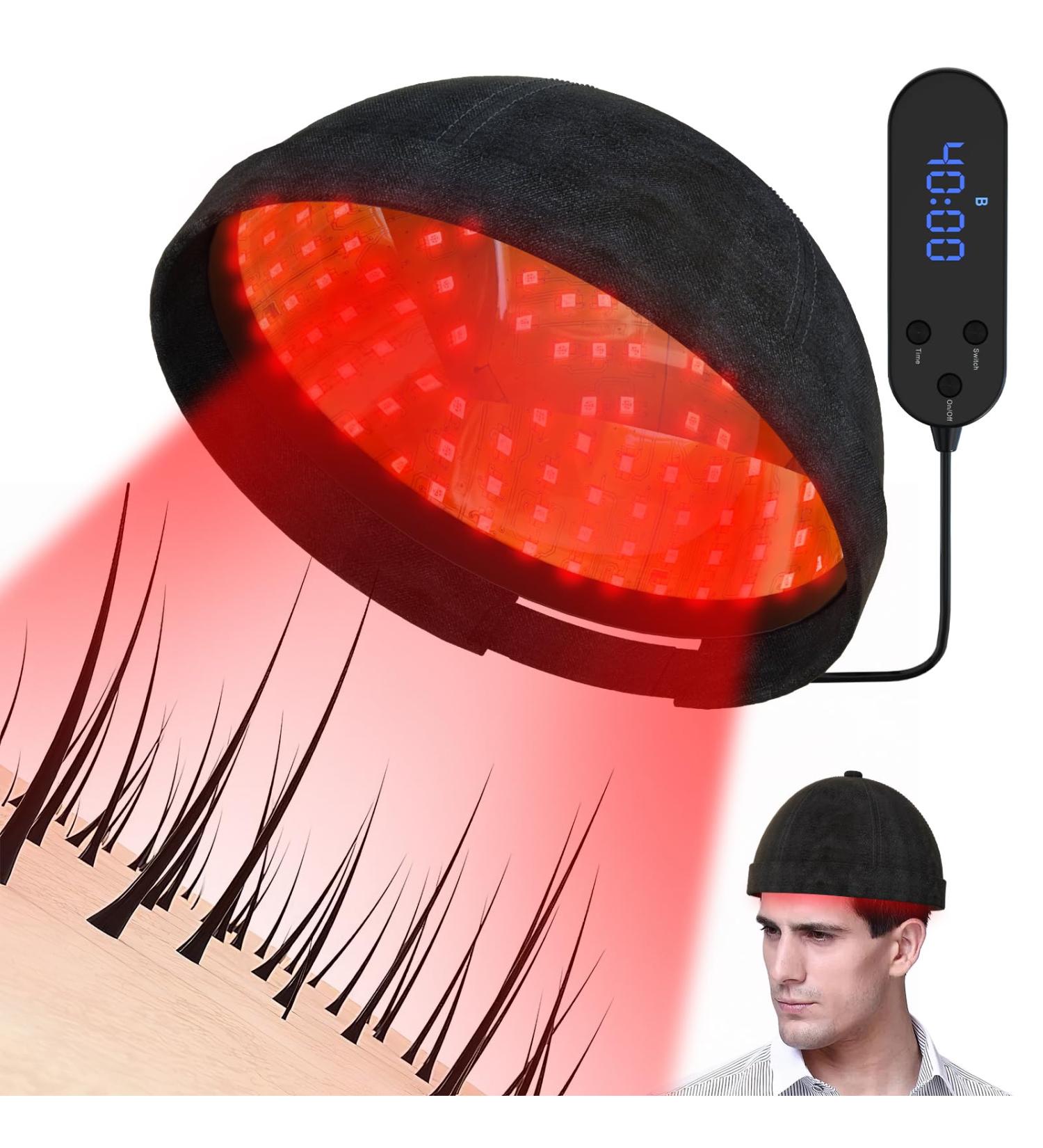 Laser Hair Growth Helmet - Red Infrared Light Therapy for Thinning Hair | Stimulate Hair Growth - Buy Online on GoSupps.com