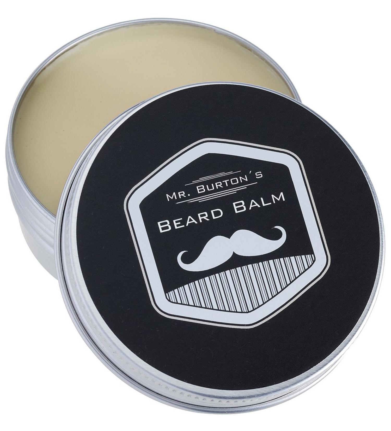Mr. Burton's Beard Balm Pure 60G - Best Beard Care & Styling with Argan Oil | Soft Smooth Beard - Buy Online on GoSupps.com
