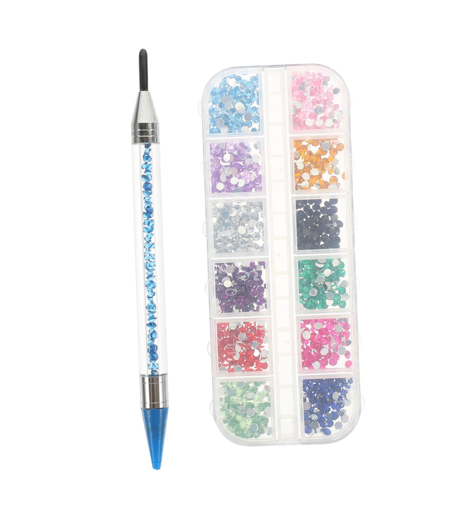 POPETPOP 1 Set flatback colorful rhinestones blue rhinestones nail gems for acrylic nails rhinestones for nails rhinestone picker dotting pen nail rhinestone kit round nail Multifunction 16x1cm Blue - Buy Online on GoSupps.com