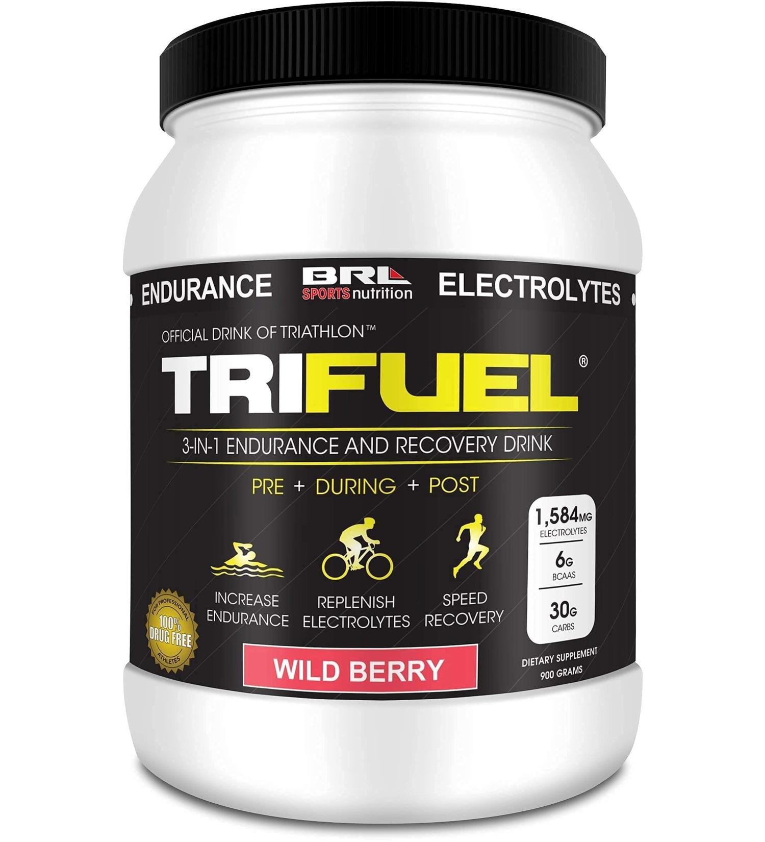 TRIFUEL 3-in-1 Endurance & Recovery Hydration Drink (Wild Berry) - Buy Online on GoSupps.com