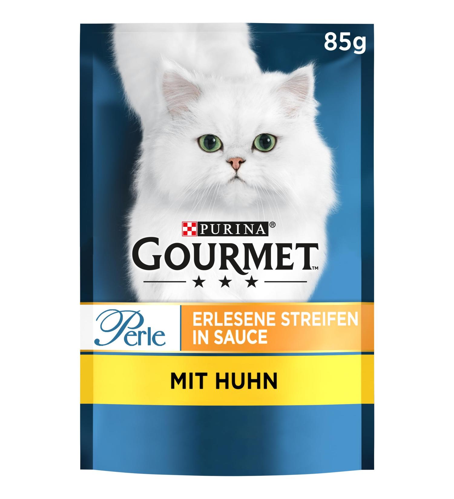 Buy PURINA GOURMET Perle Selected Strips Wet Cat Food - Chicken Flavor 26 Pack (26 x 85g) | Premium International Shipping - Buy Online on GoSupps.com