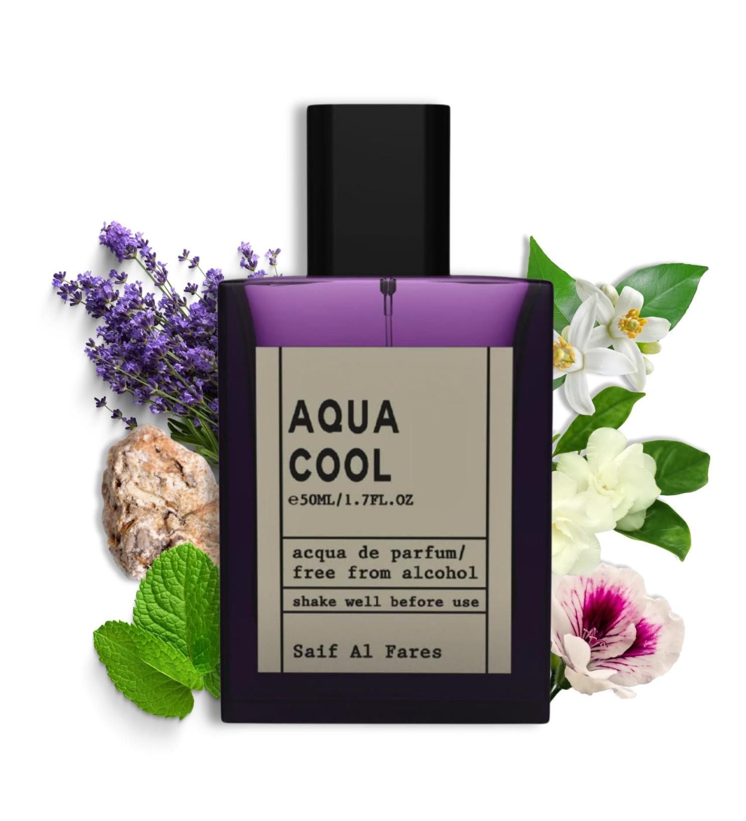 Aqua Cool - Non-Alcoholic Parfum for Men | Fresh Aquatic Masculine Perfume | Arabian Perfumes from Dubai 1.69 Fl. Oz. - Buy Online on GoSupps.com