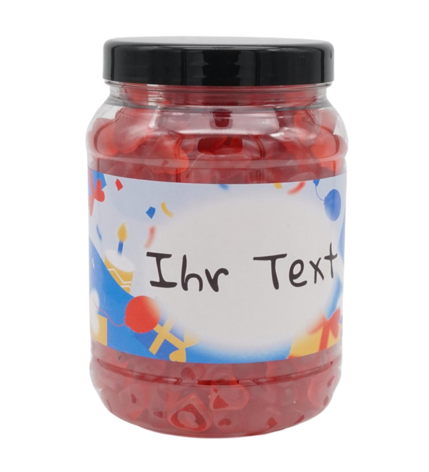 Your Naschbox | Sugar-Free Fruit Rubber Hearts | Personalizable 1kg XL Pack | Perfect Gift for All Occasions - Buy Online on GoSupps.com