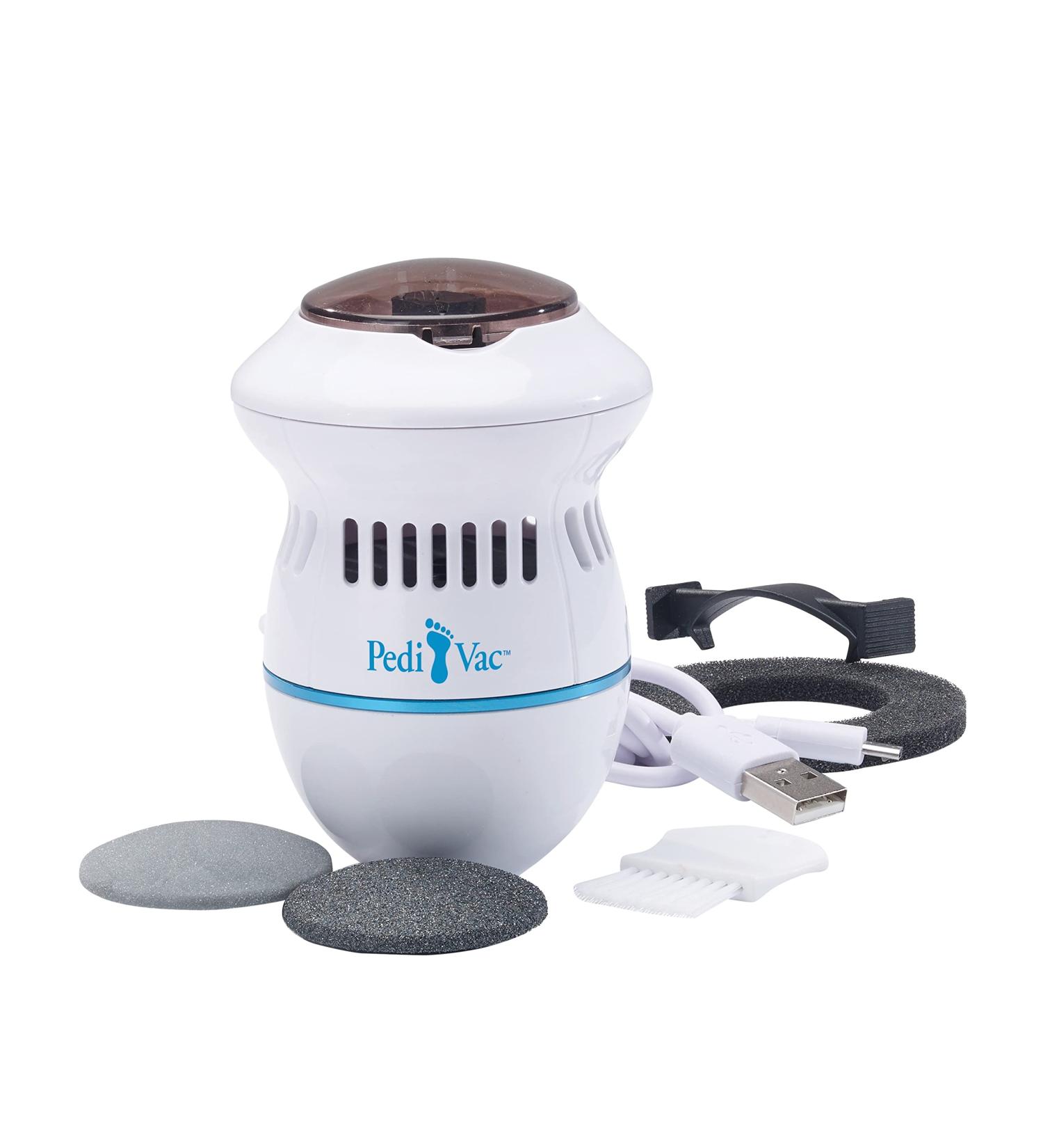Buy Pedivac Electric Corn Removal Tool | Rechargeable Foot Care Device with 2 Attachments - Perfect Pedicure Solution | International Shipping Available - Buy Online on GoSupps.com