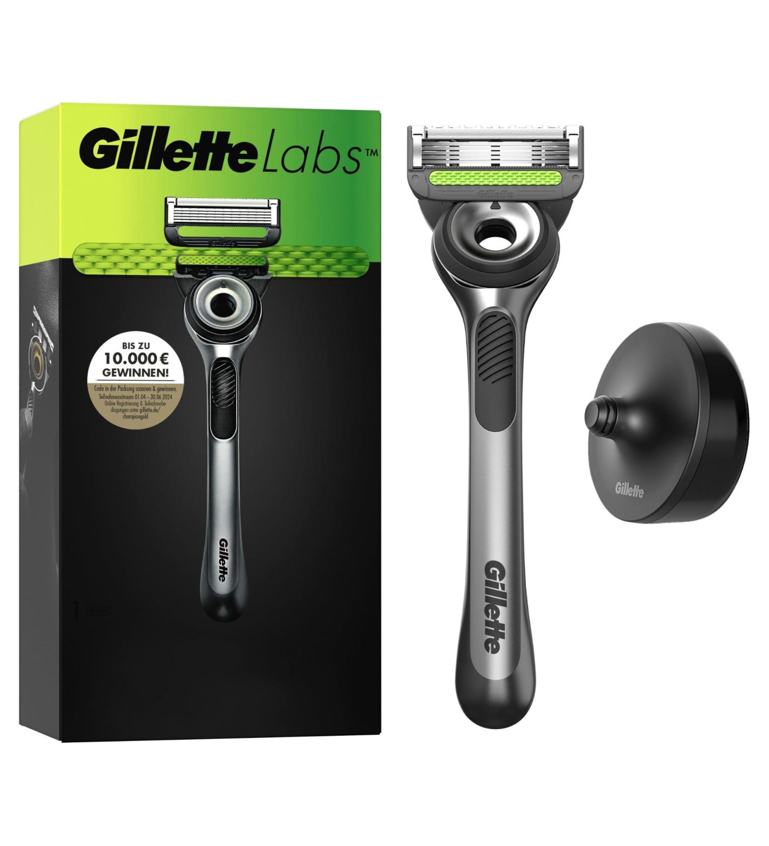 Gillette Labs Razor with Cleaning Element - 1 Handle & 1 Replacement Blade | Premium Shaving Experience - Fast International Shipping - Buy Online on GoSupps.com
