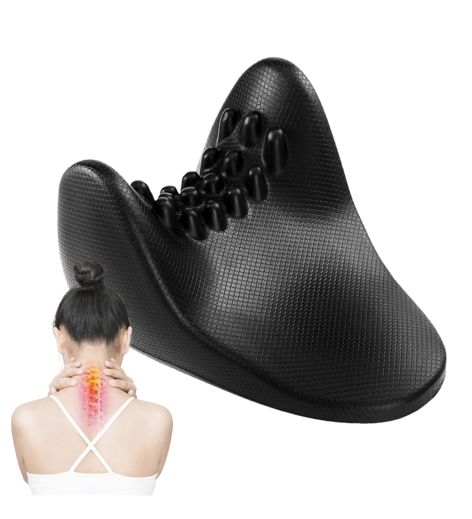 Neck Pillow for Sleeping Portable Neck Cervical Spine Stretchers | Comfortable Neck and Shoulder Relaxer Reusable Cervical Neck Traction Device for Sleeping - Buy Online on GoSupps.com