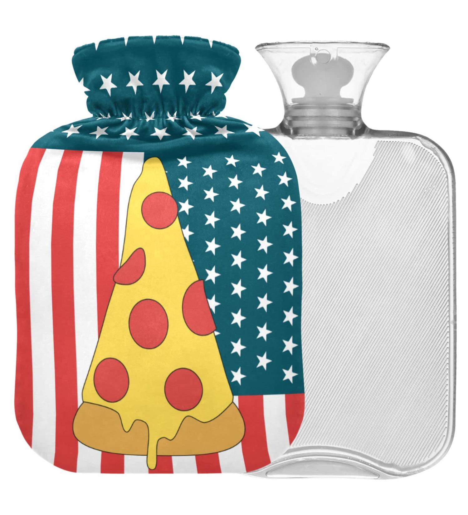 USA Flag Naanle Hot Water Bottle with Cover | 1L Heat Therapy for Pain Relief - Perfect for Bed Hand & Foot Relief - Buy Online on GoSupps.com