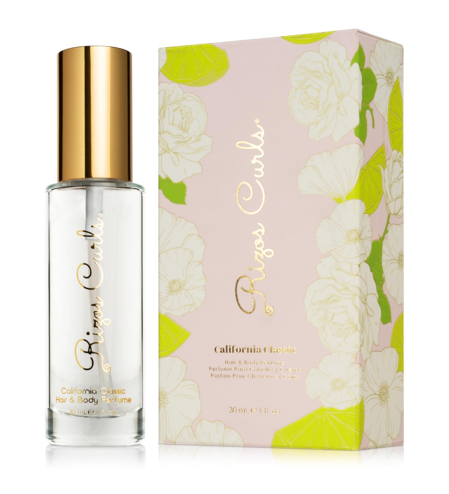 Rizos Curls California Classic Hair & Body Perfume. Fragrance Mist Non Drying and Long Lasting Natural Safe Ingredients Vegan and Cruelty Free - Buy Online on GoSupps.com