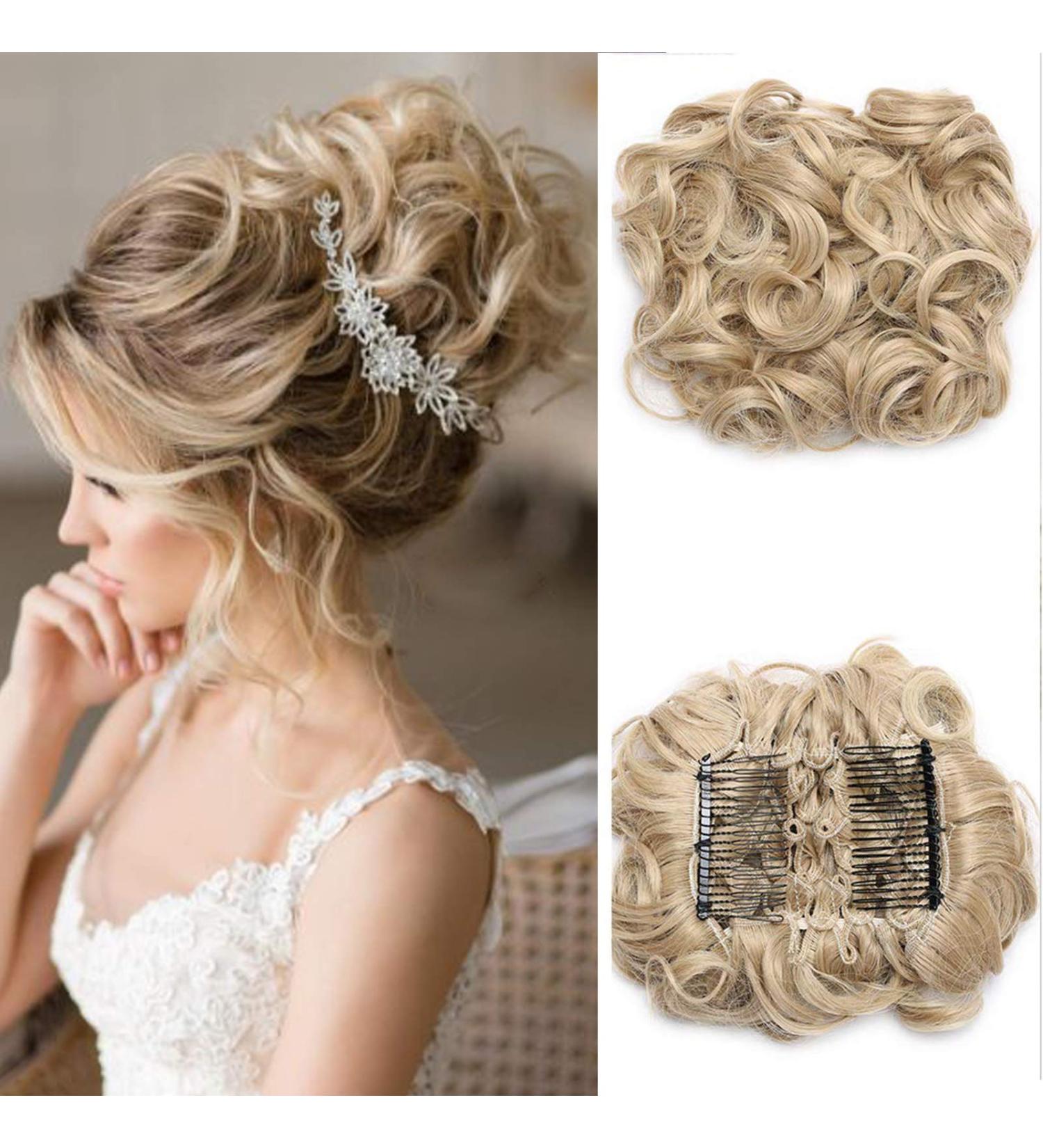SEGO HAARDID DUT COMBS - Premium Hair Extensions for Braid & Ponytail Updos | Sandy Blonde to Blonde 16P613 - International Shipping Available - Buy Online on GoSupps.com