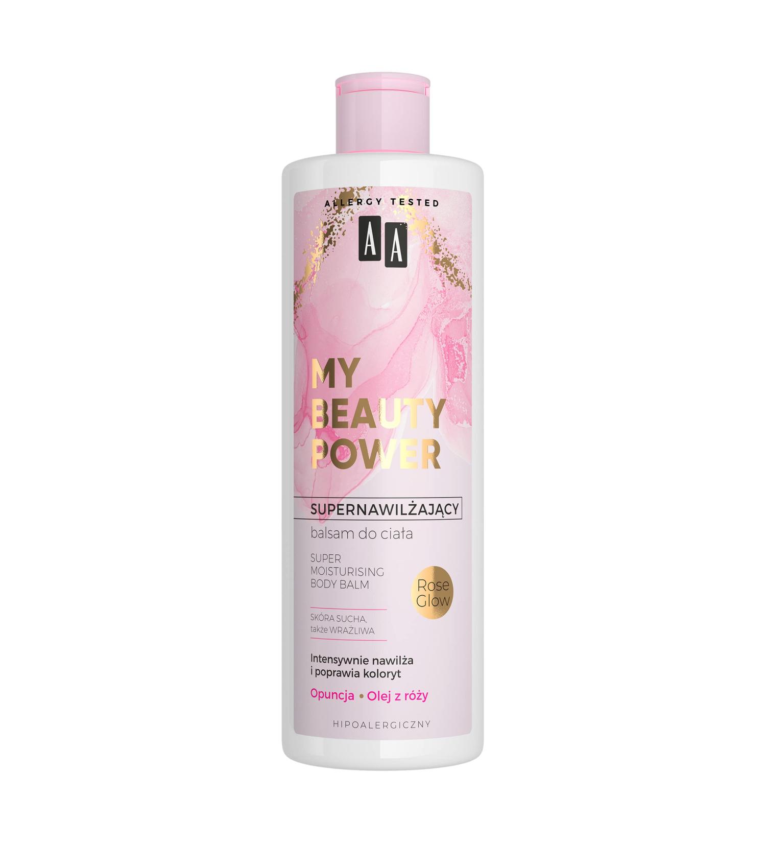 AA My Beauty Power Hydrating Body Lotion Opunce + Rose Glow 400ml