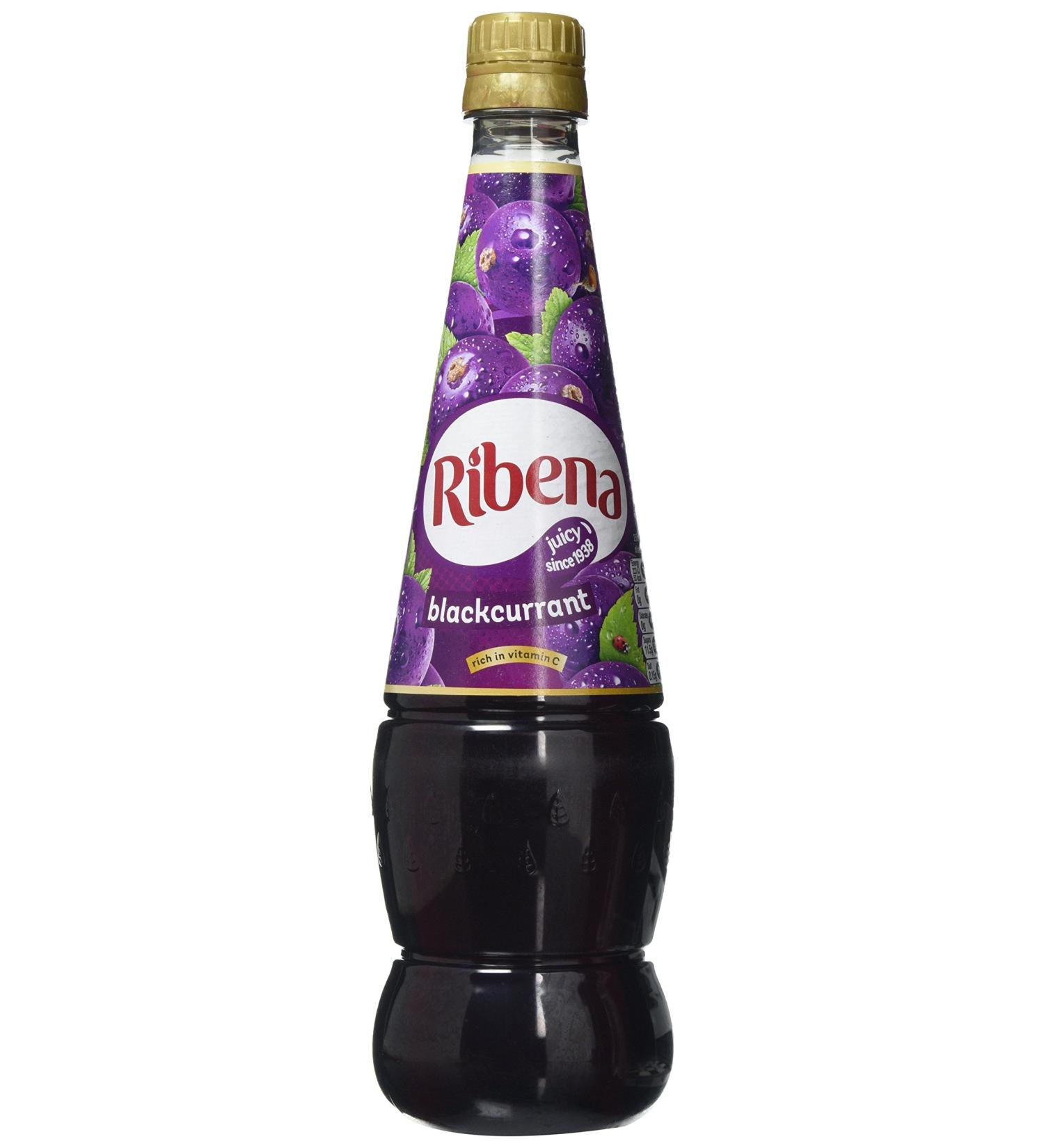 Ribena Blackcurrant Squash 850ml - Rich in Vitamin C - 100% Recycled Plastic Bottle - Buy Online on GoSupps.com