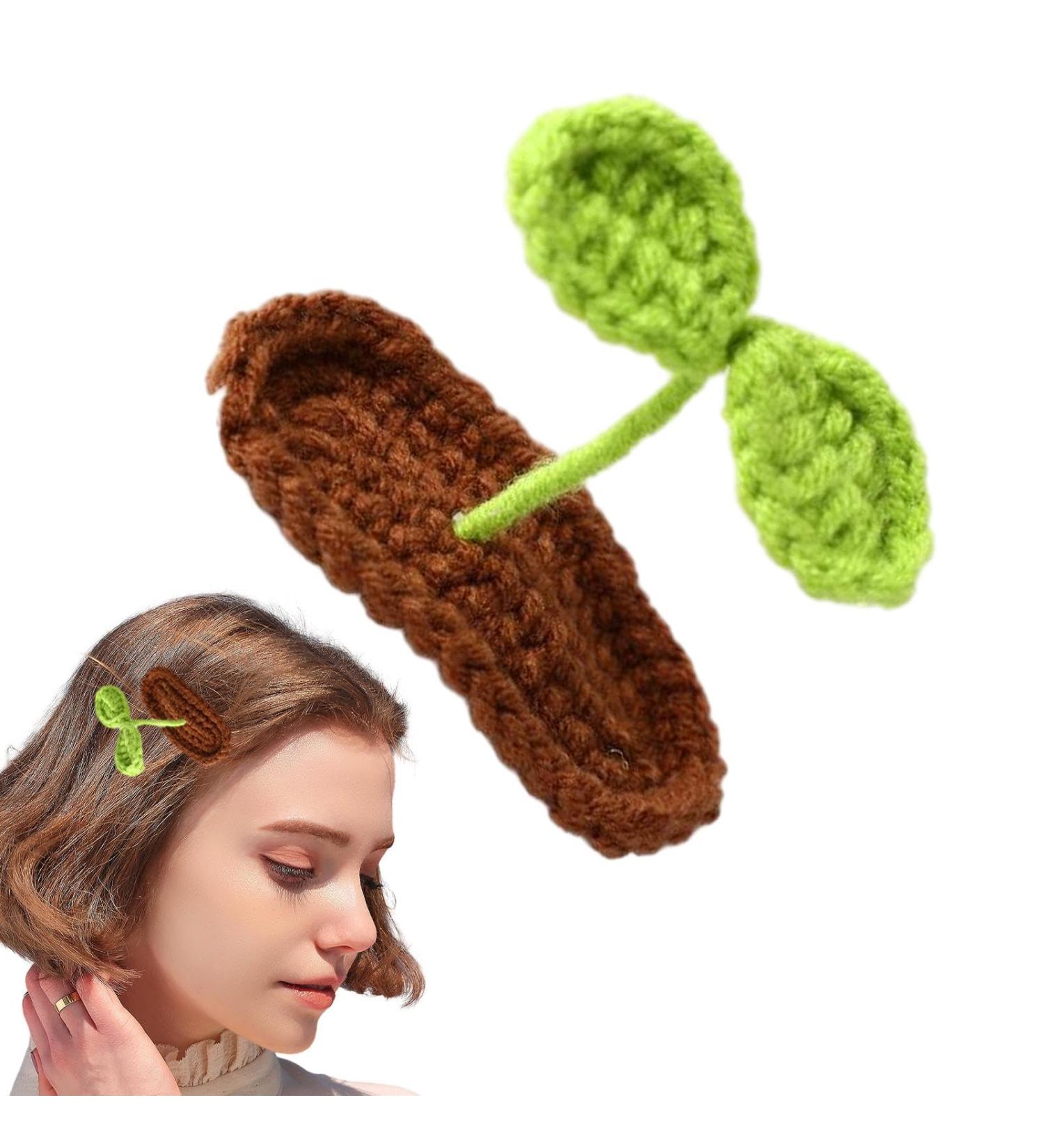 3D Bean Sprout Clip Bean Sprout Hair Clips Non-slip Bean Sprouts Shaped Cute Little Grass Hairpins Plant Style Headwear Hair Accessories for Women Girls Kids Toddler - Buy Online on GoSupps.com
