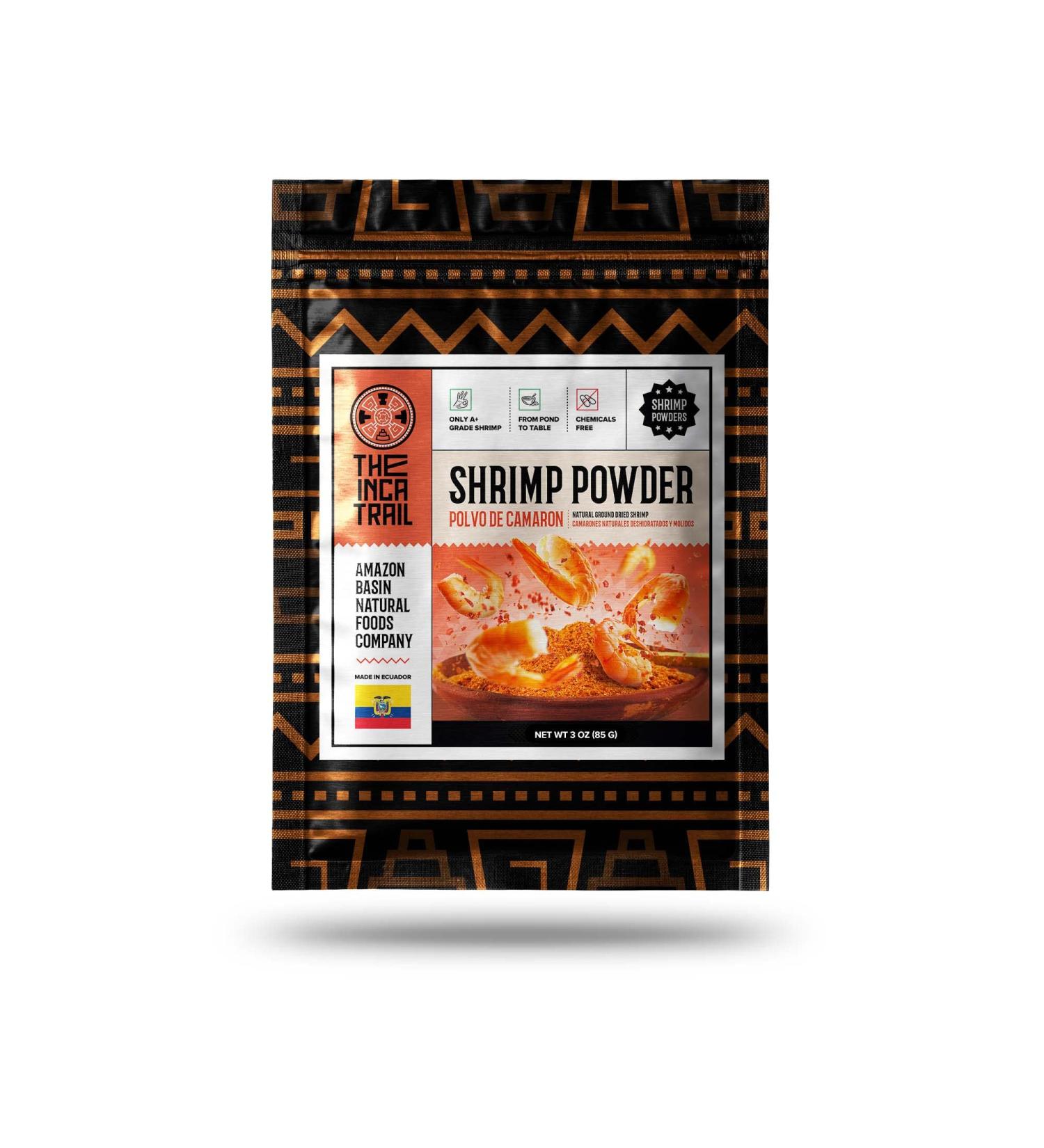 Inca Trail Dried Shrimp Powder - Gluten-Free Organic Seasoning | High Protein Cajun Seasoning for Cooking - 3oz - Buy Online on GoSupps.com