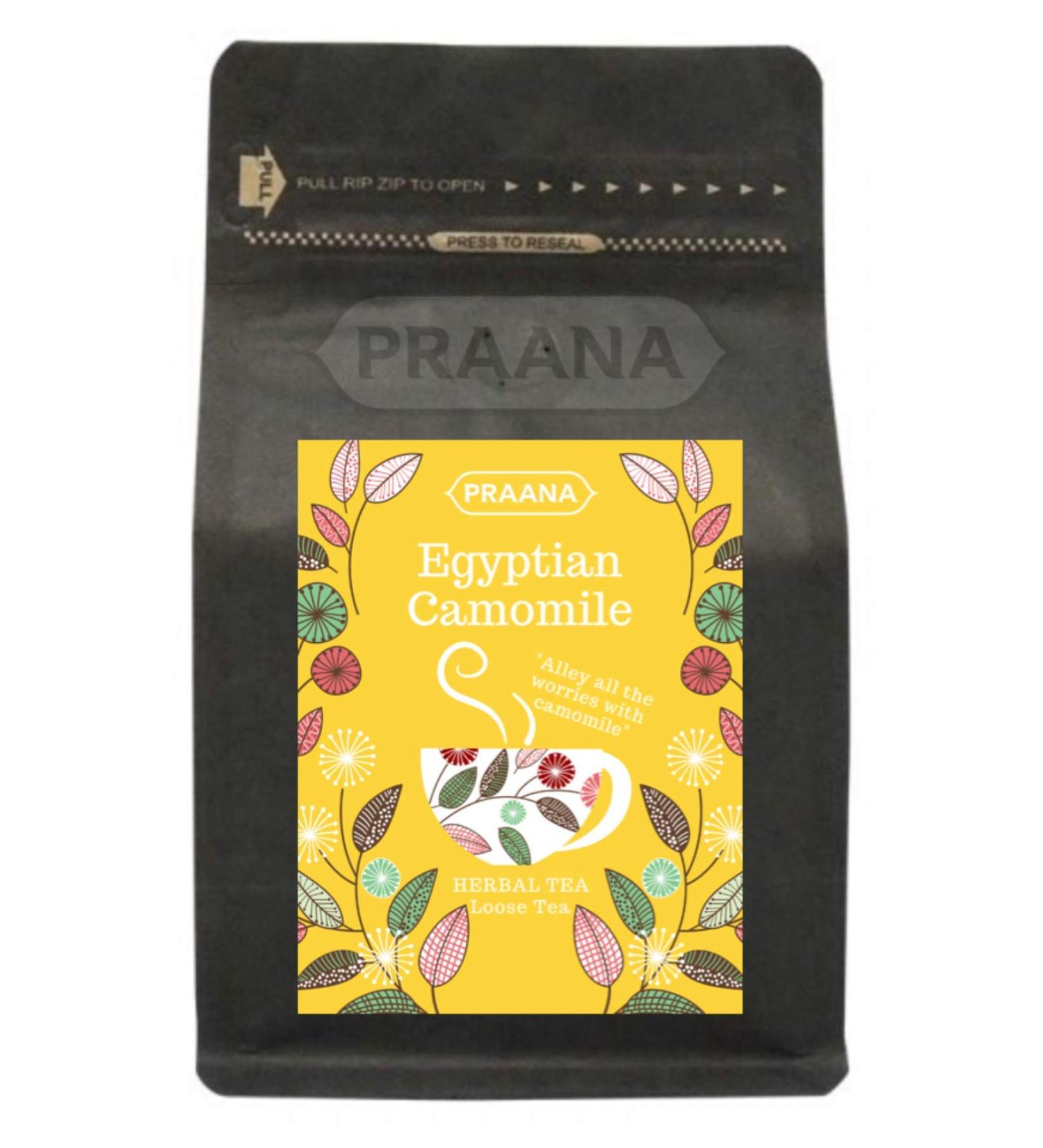 PRAANA TEA Egyptian Camomile Herbal Tea 100 g