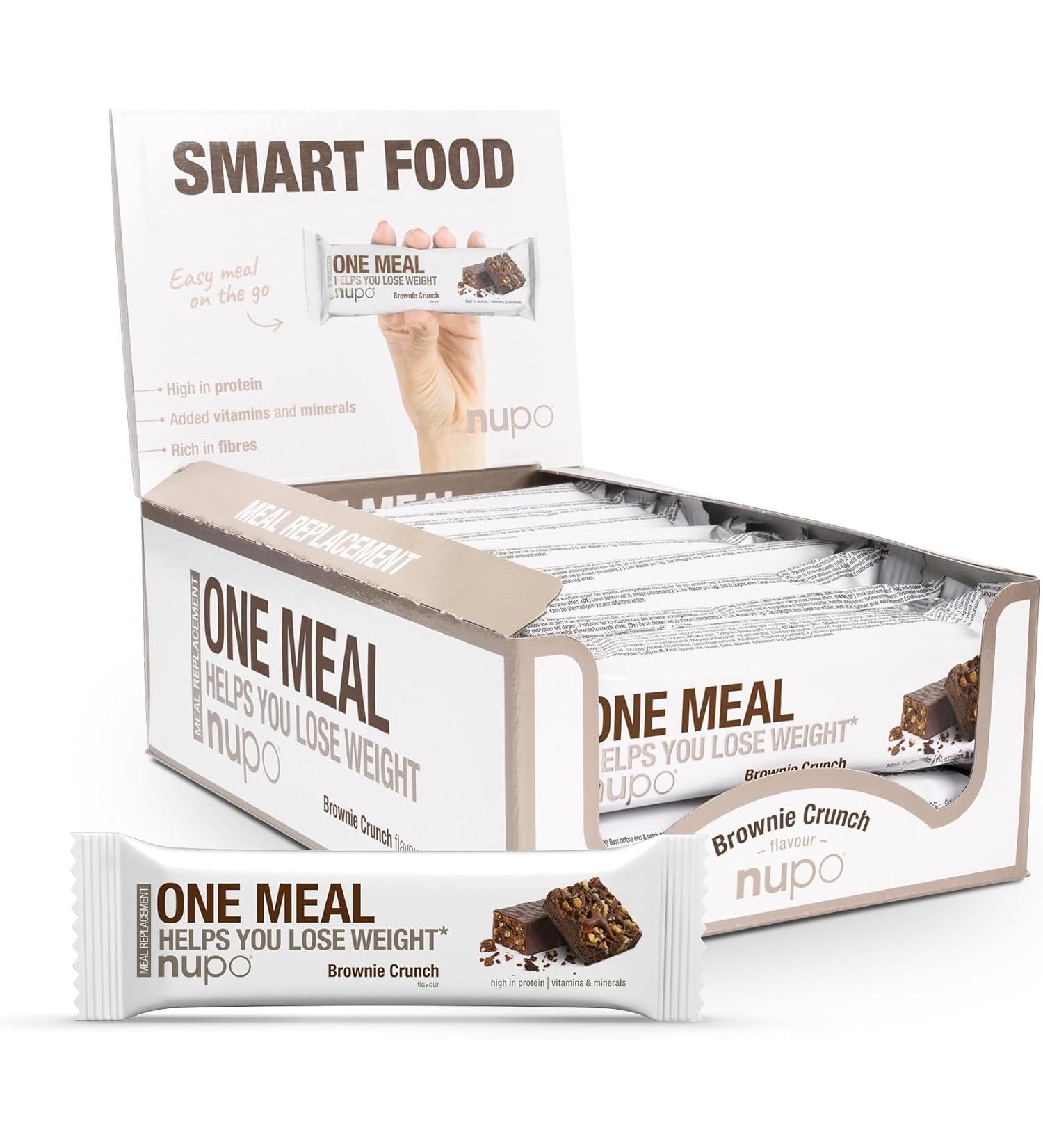 NUPO One Meal - Brownie Crunch - 15 Bar - Buy Online on GoSupps.com