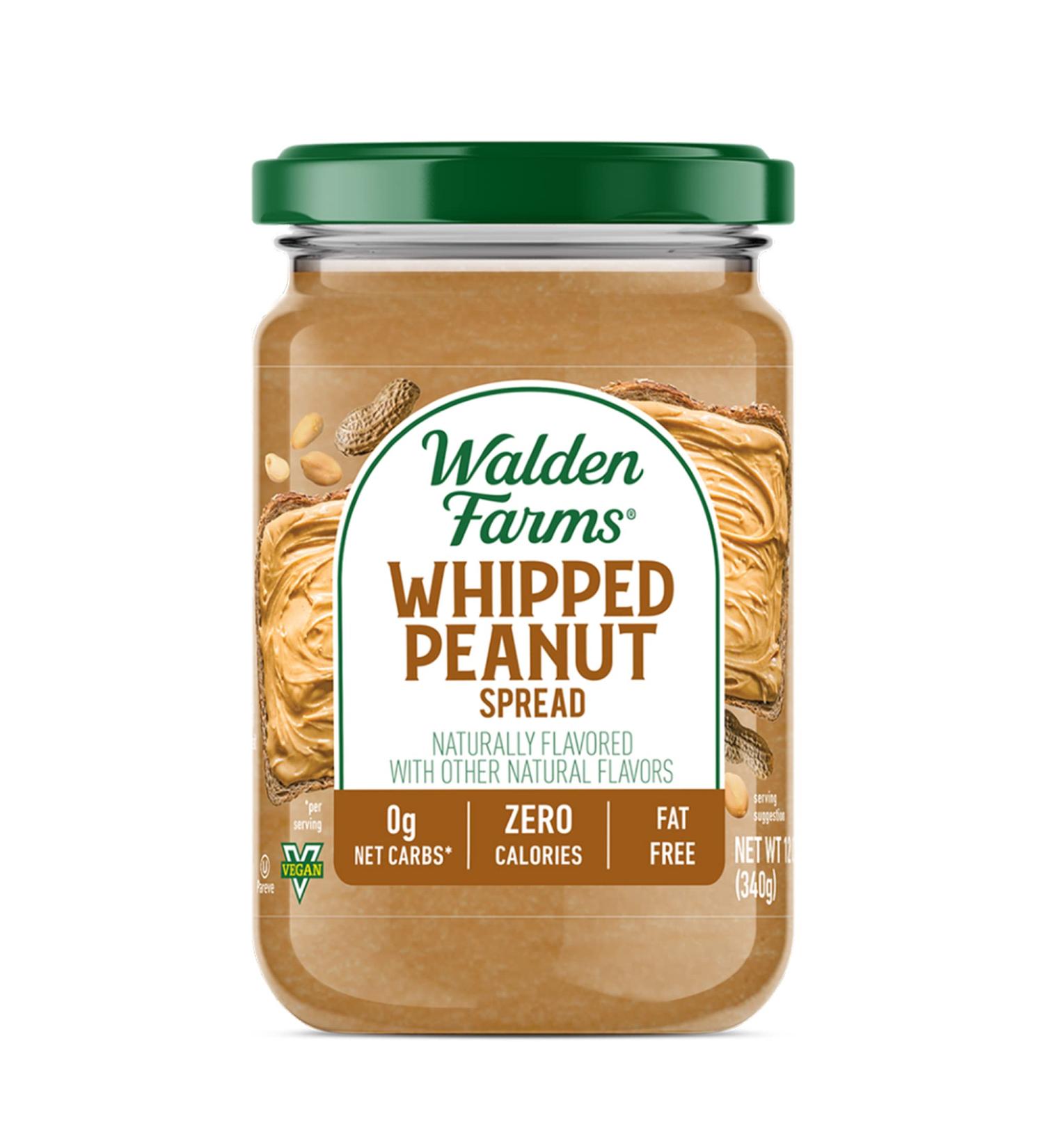 Walden Farms Whipped Peanut Spread - Fat & Calorie Free Nut Butter - 12 oz - Buy Online on GoSupps.com