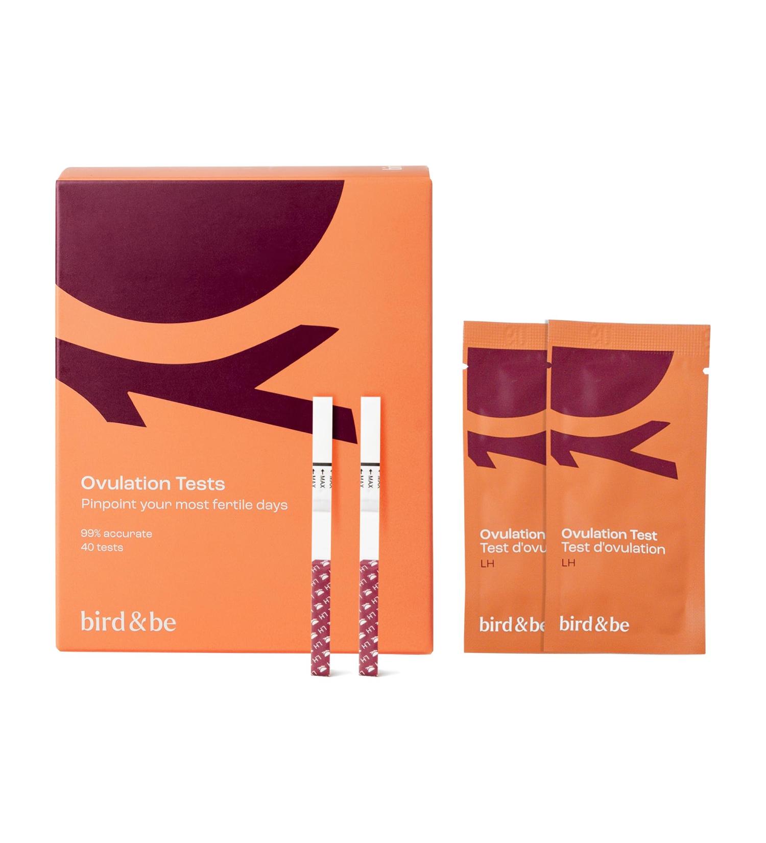 Bird&Be Ovulation Test Strips (Predictor Kit with 40 LH Strips Over 99% Accurate) 40 count (Pack of 1) - Buy Online on GoSupps.com