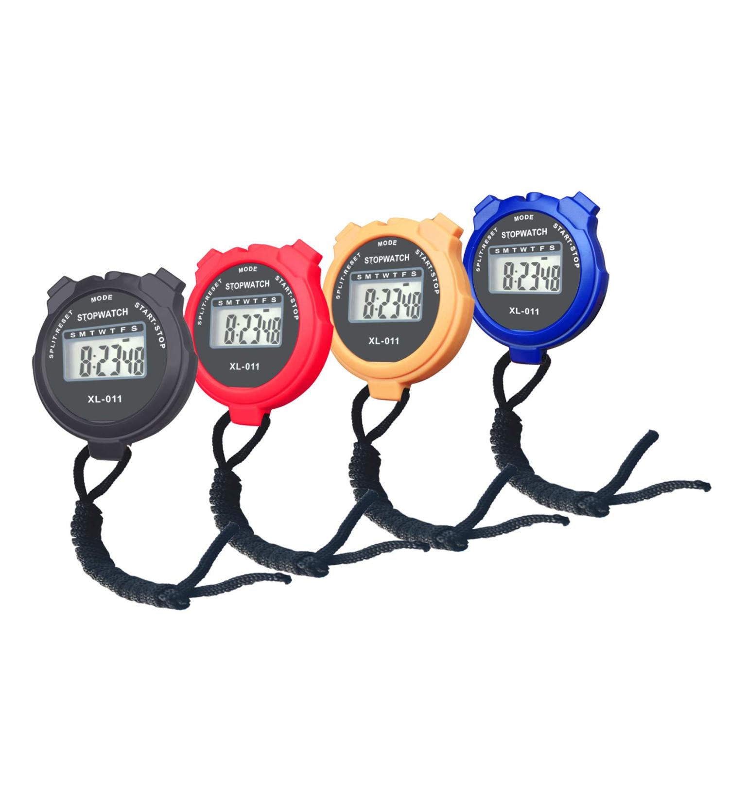 Large Screen Digital Stopwatch - Handheld Count Up Timer with Calendar Clock Function - Buy Online on GoSupps.com