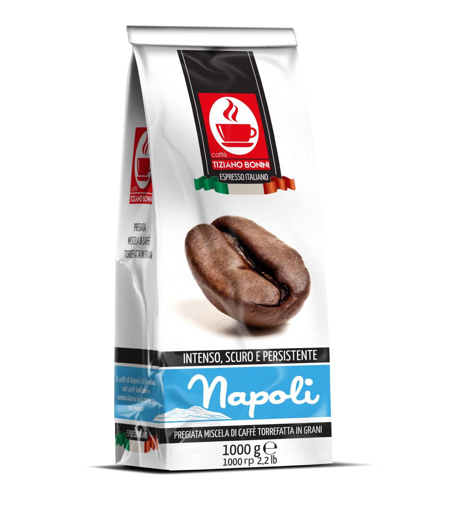 Napoli Italian Blend Roasted Coffee Beans 1kg - Intense Dark & Persistent - Buy Online on GoSupps.com