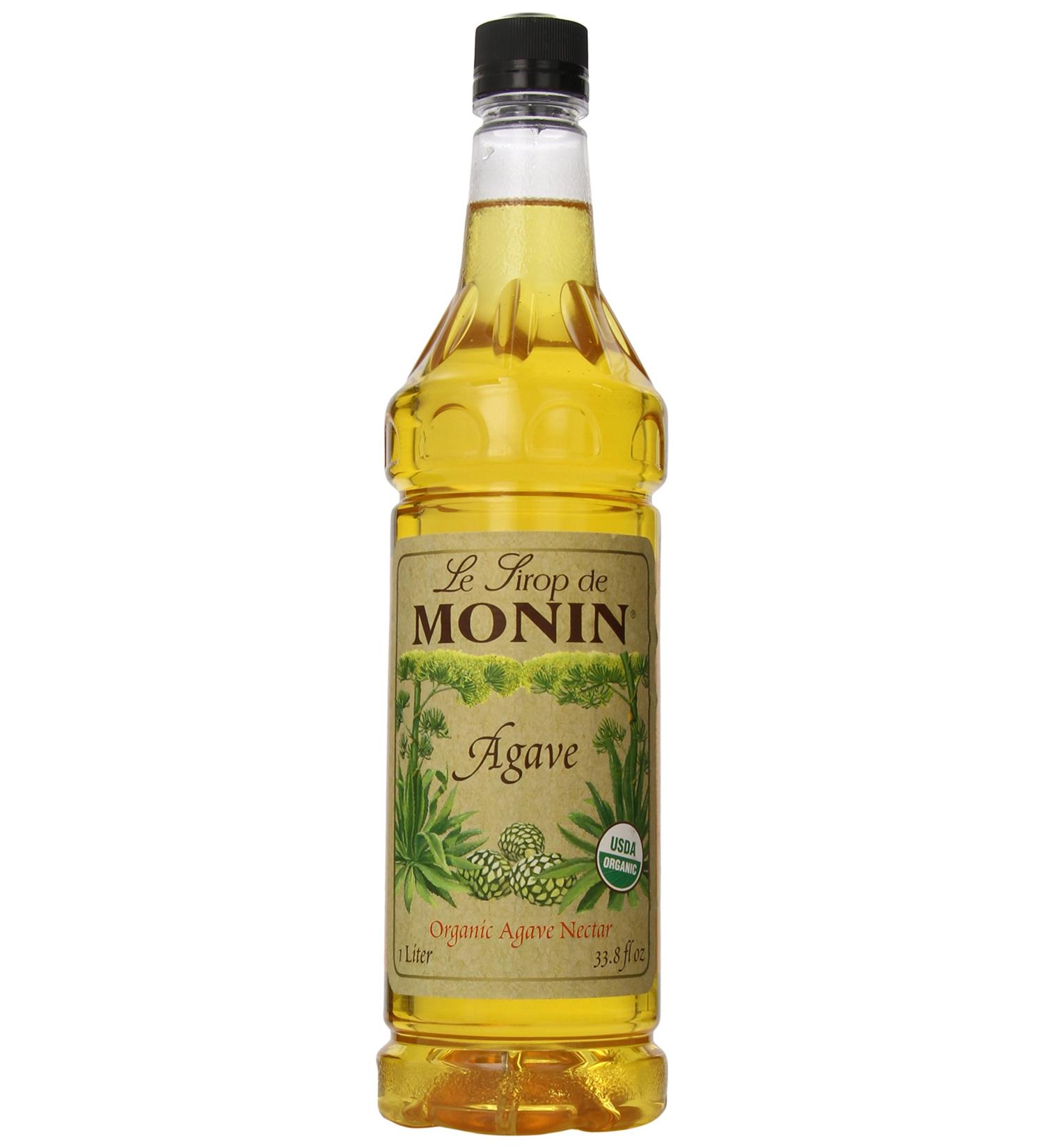 MONIN Organic Agave Nectar Syrup - 33.8 Fl Oz (1-Pack) - Buy Online on GoSupps.com