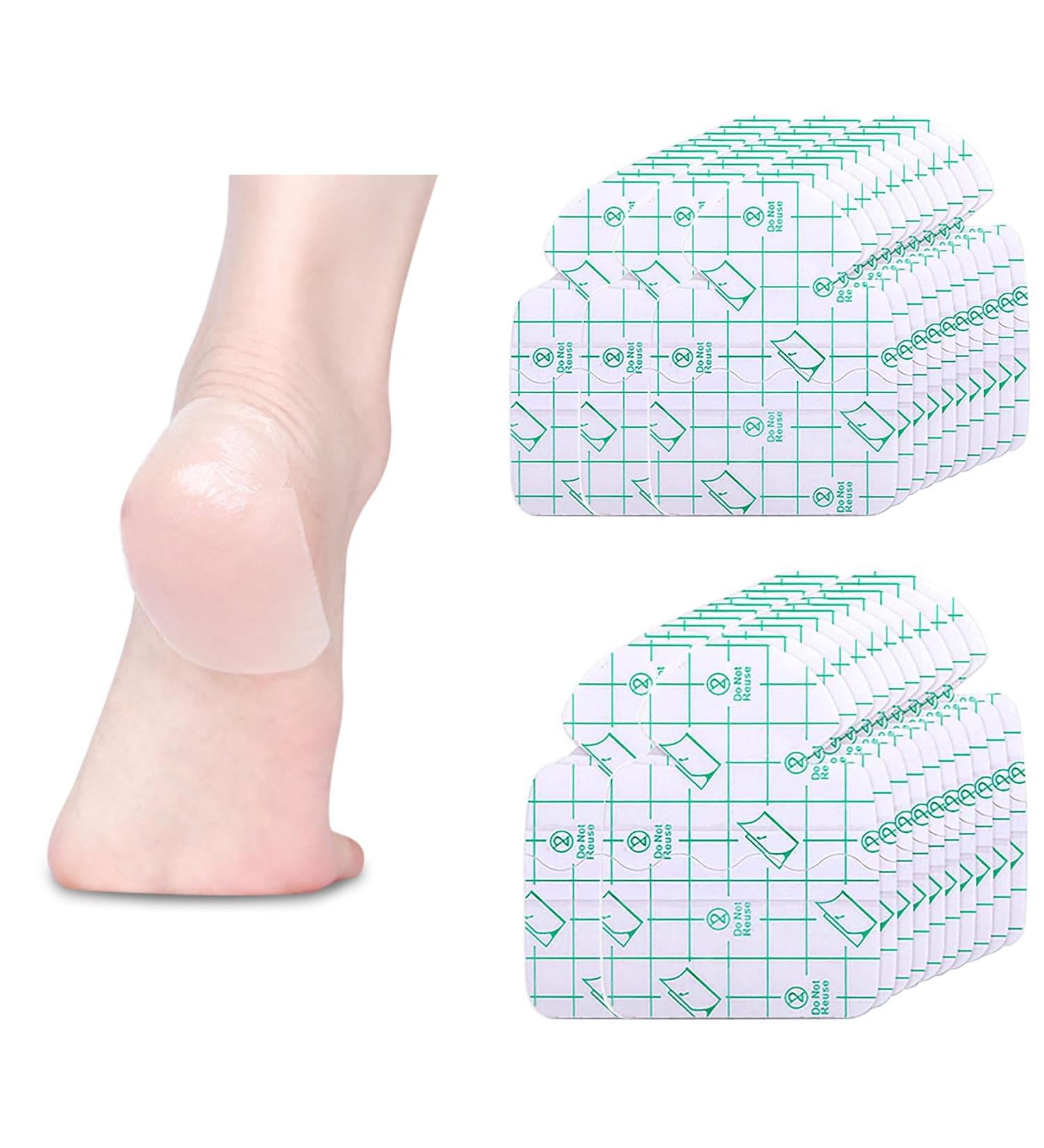 Ultra-Thin Heel Protectors Stickers | Waterproof Anti-Wear Foot Care Pads - Invisible Protection Against Cracked Heels (30 Pack - Buy Online on GoSupps.com