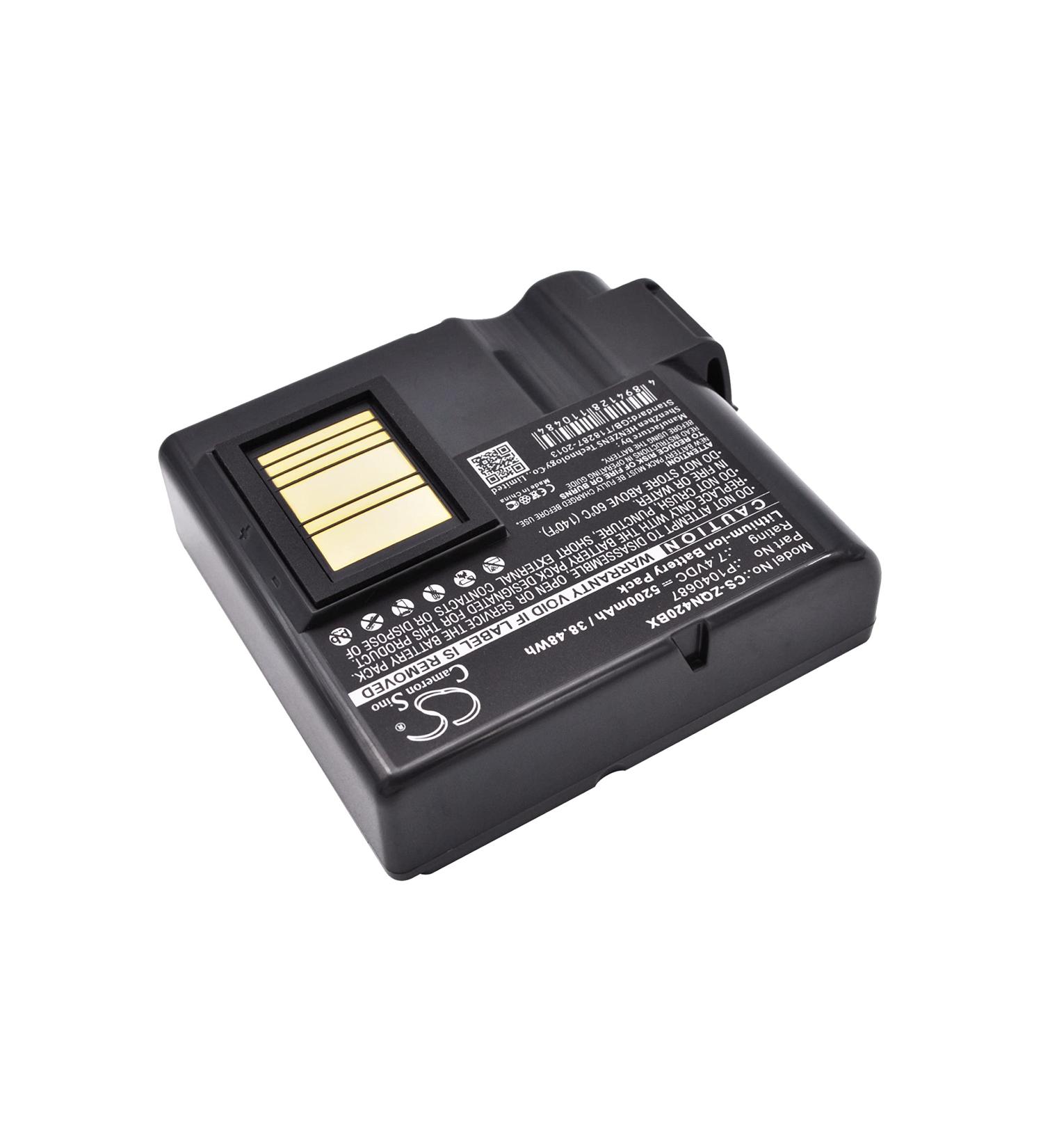 Replacement Battery for Zebra QLN420 ZQ630 - Compatible 5200mAh/7.4V | BTRY-MPP-68MA1-01 P1040687 P1050667-016 | Fast International Shipping - Buy Online on GoSupps.com